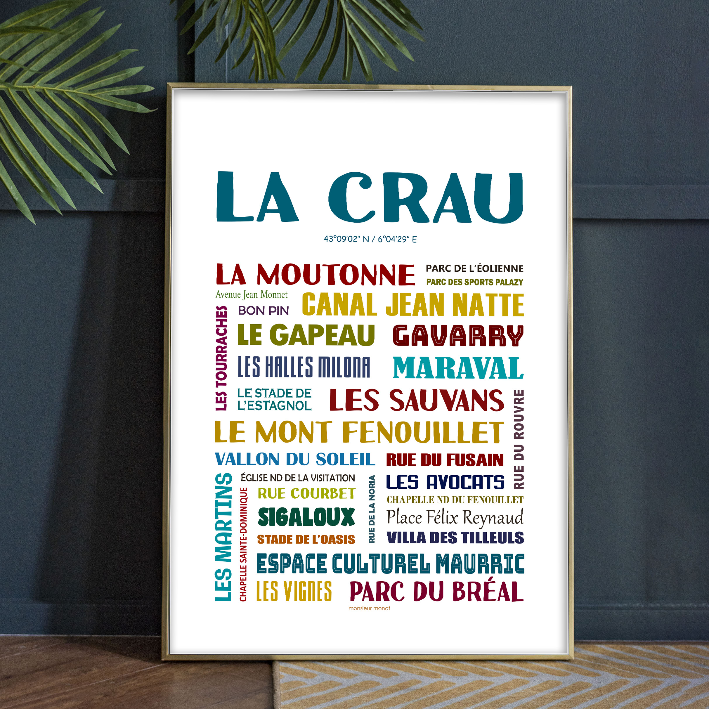 Affiche La Crau quartiers