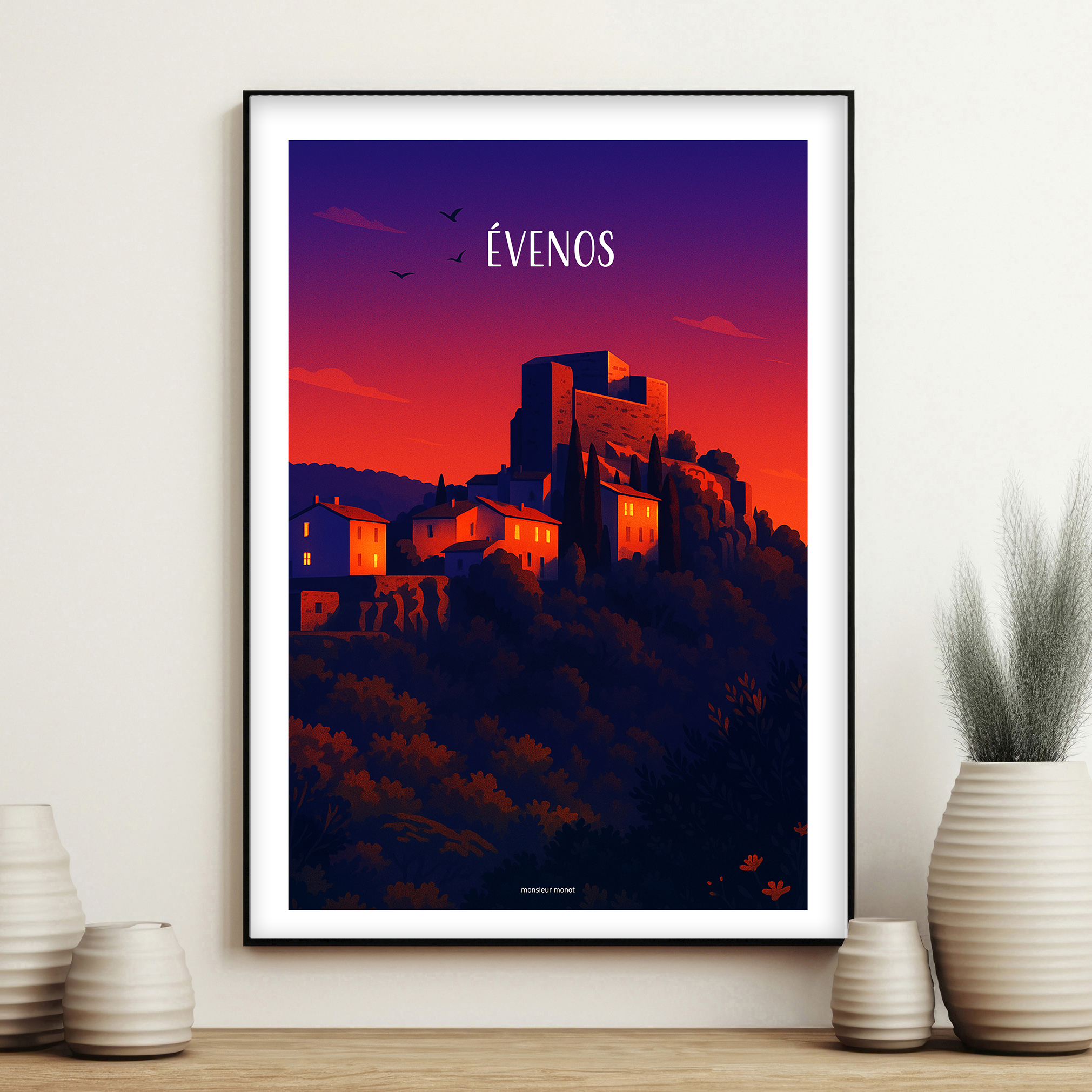 affiche Evenos la nuit