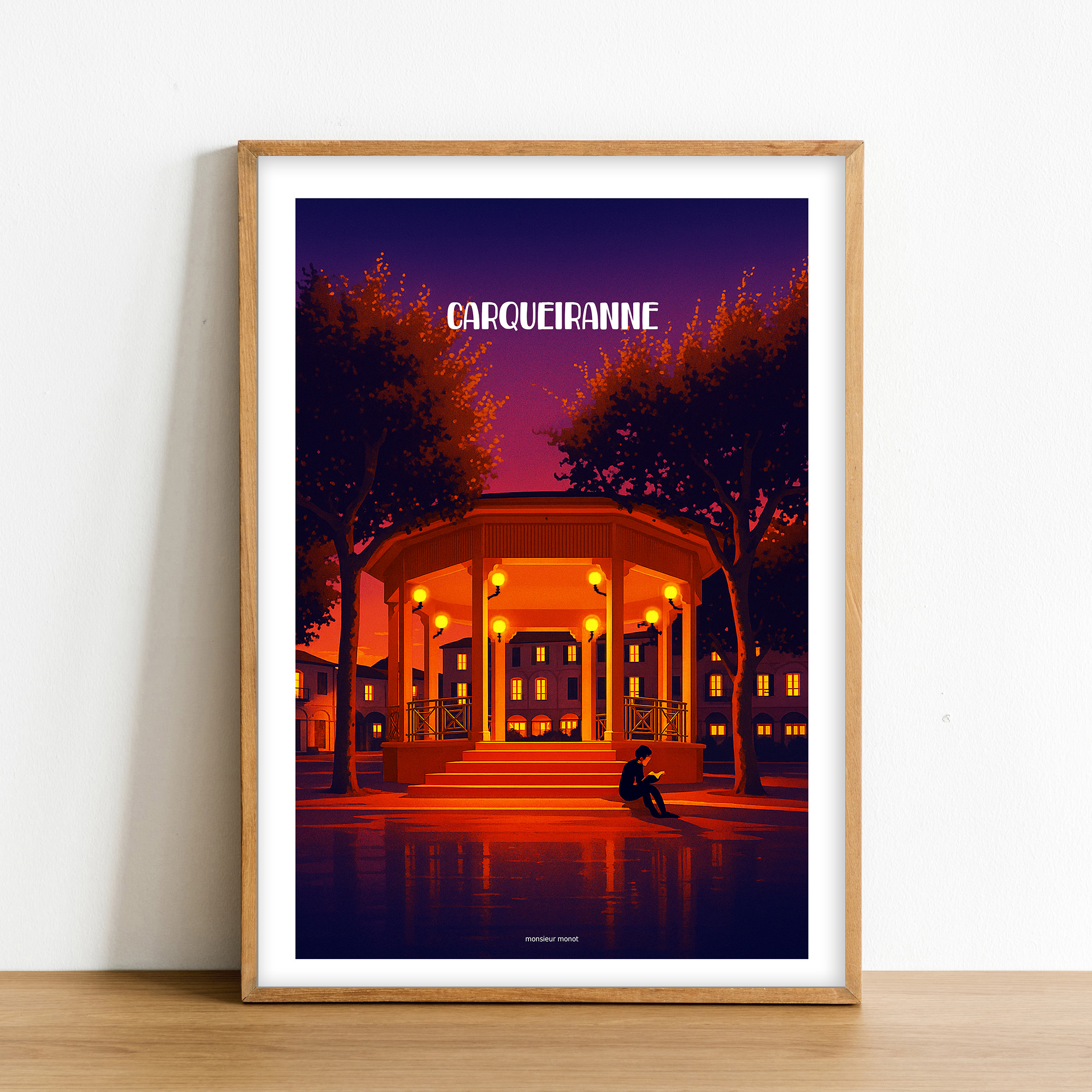 Affiche Carqueiranne la nuit
