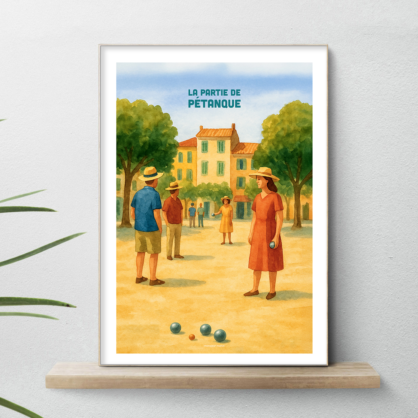 affiche La partie de pétanque