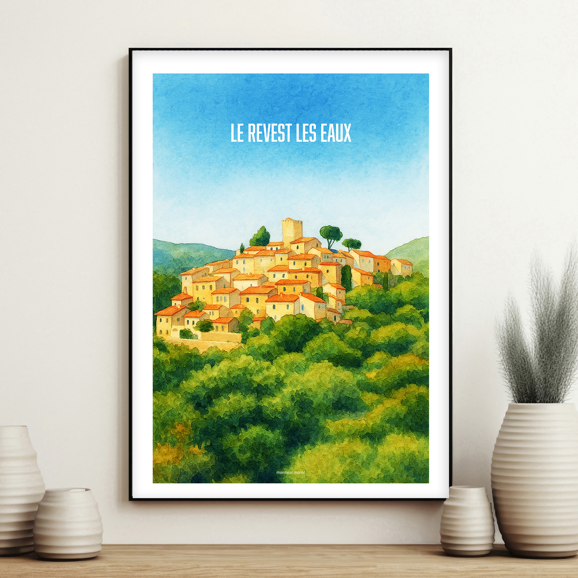affiche Le revest les eaux couleur