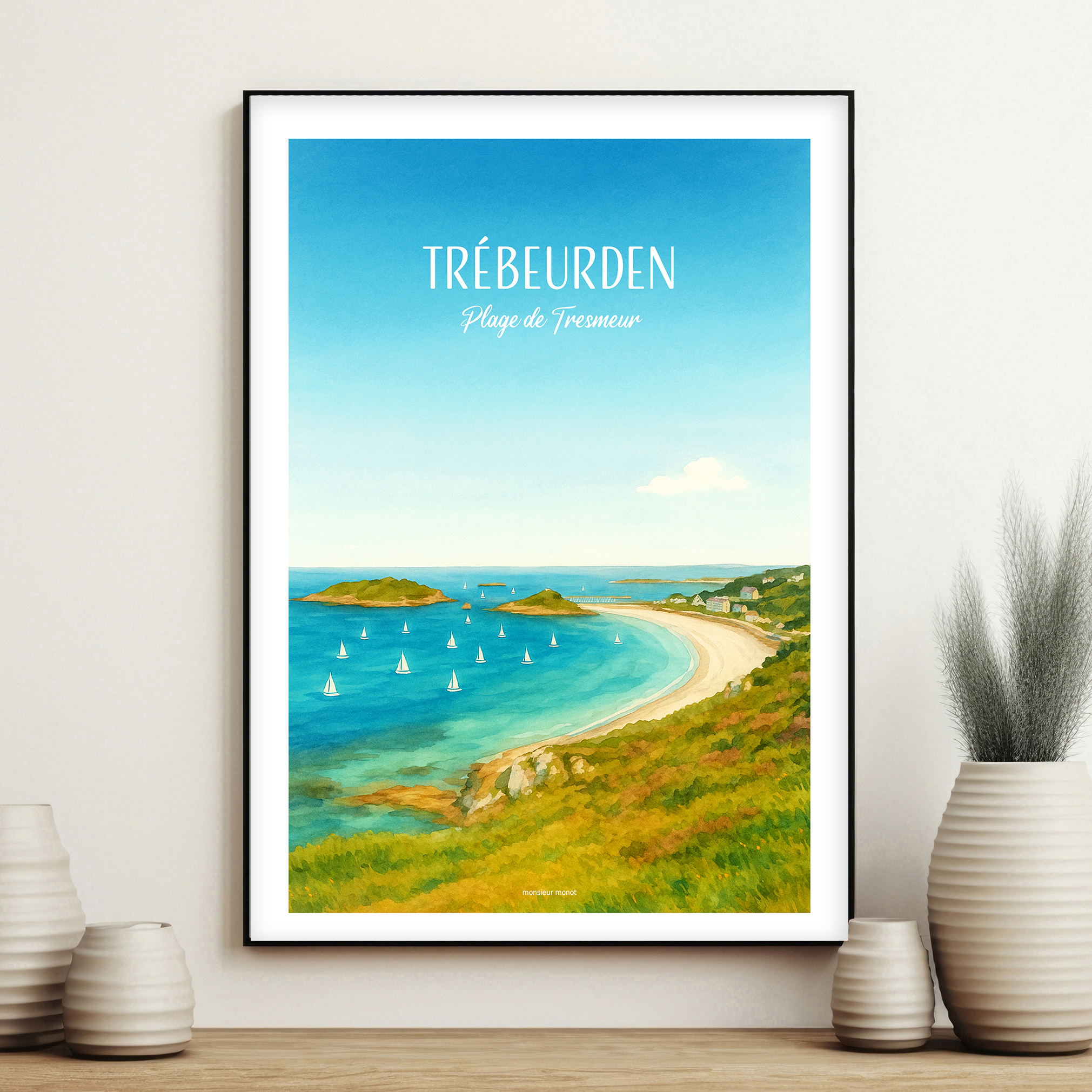 affiche Trébeurden Plage de Tresmeur