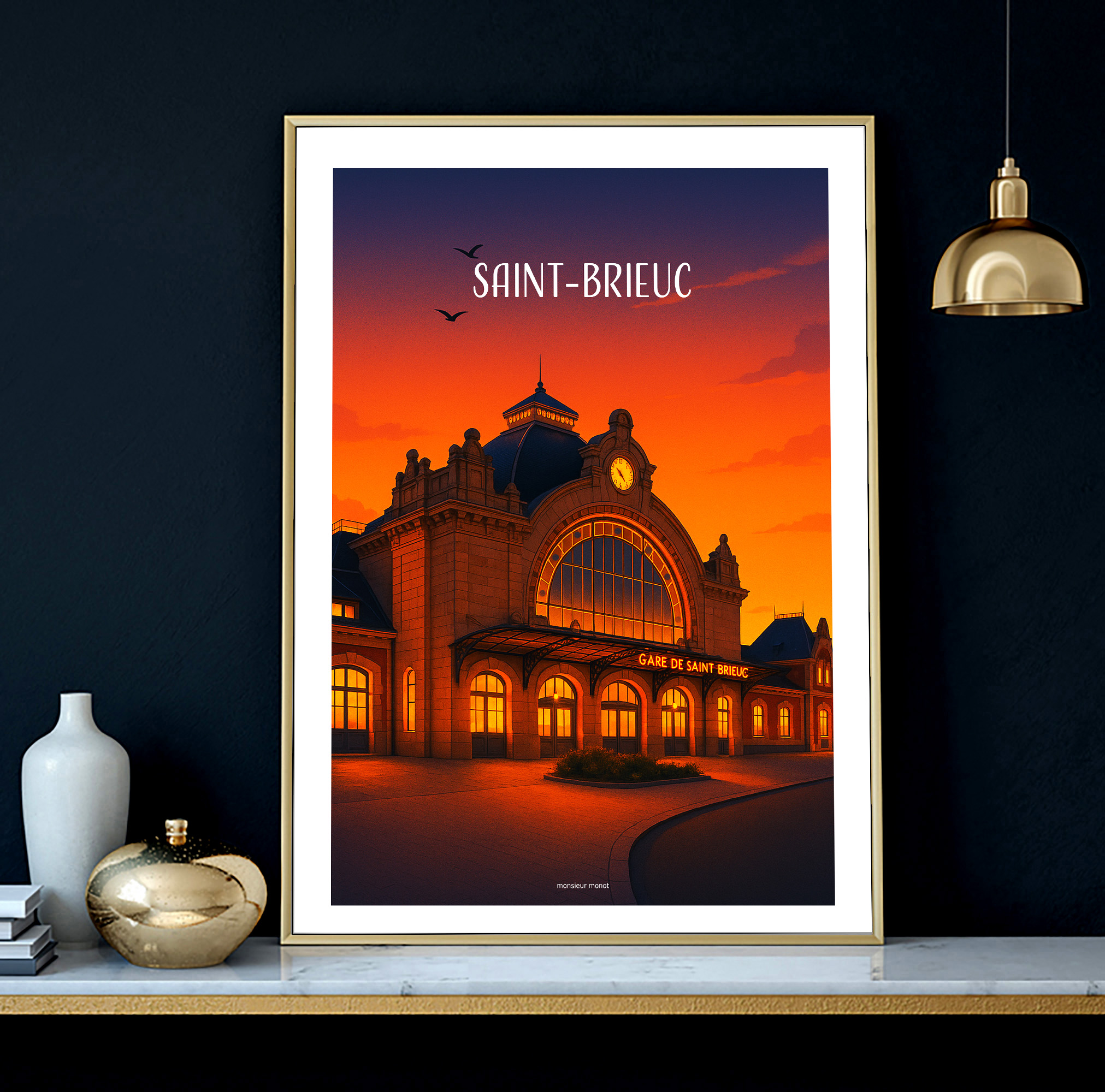 affiche Saint-Brieuc La Gare