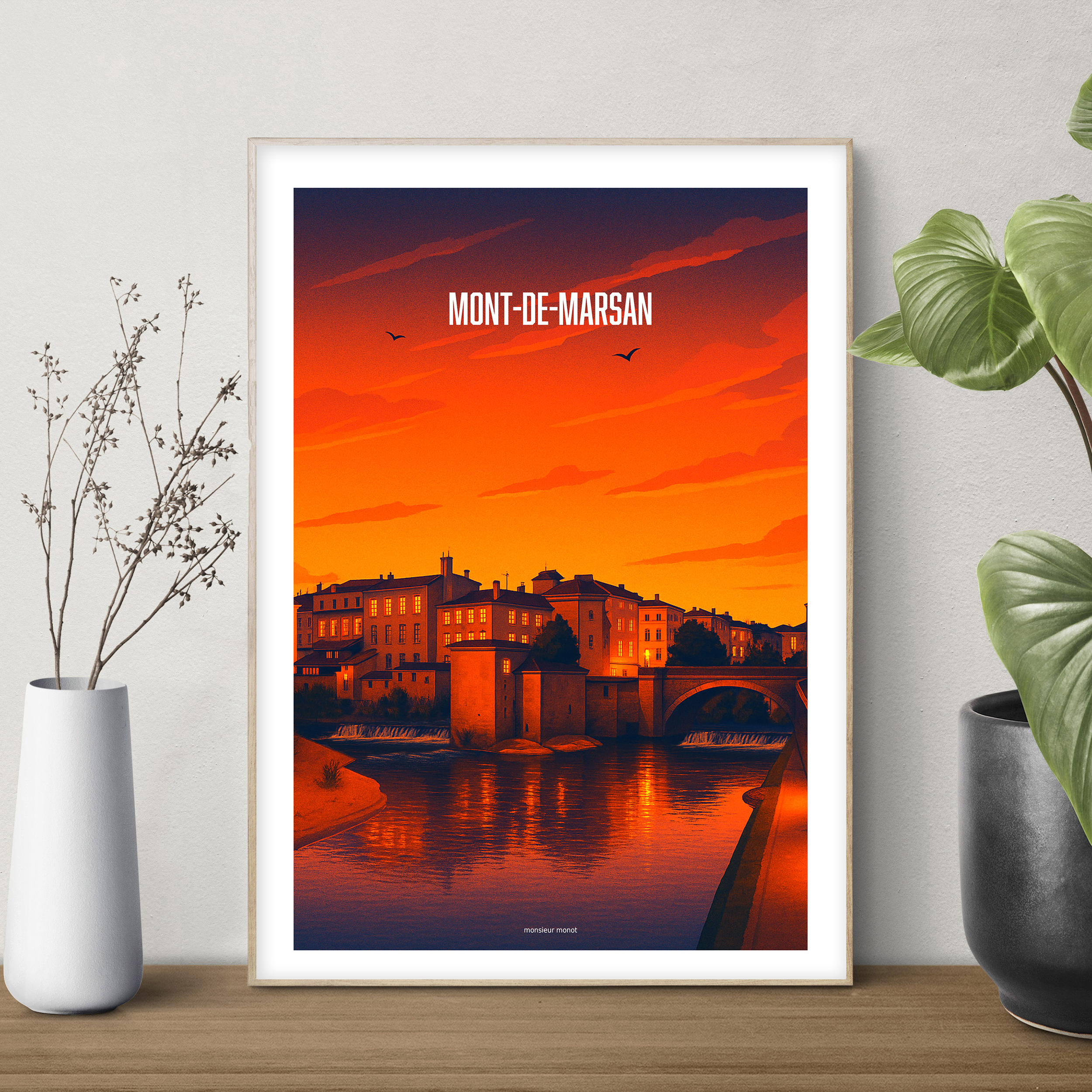 affiche Mont de Marsan By Night