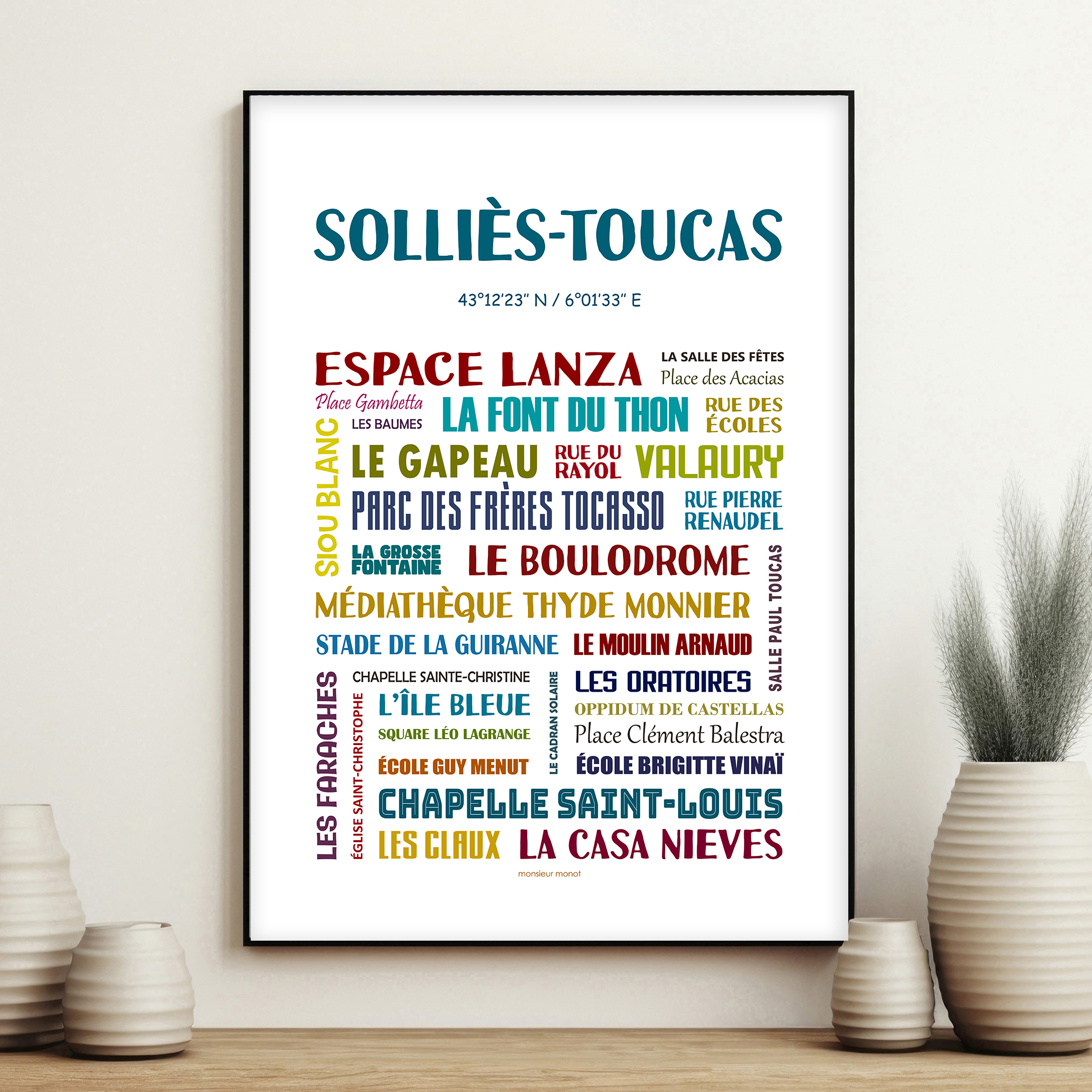 affiche Solliès Toucas quartiers