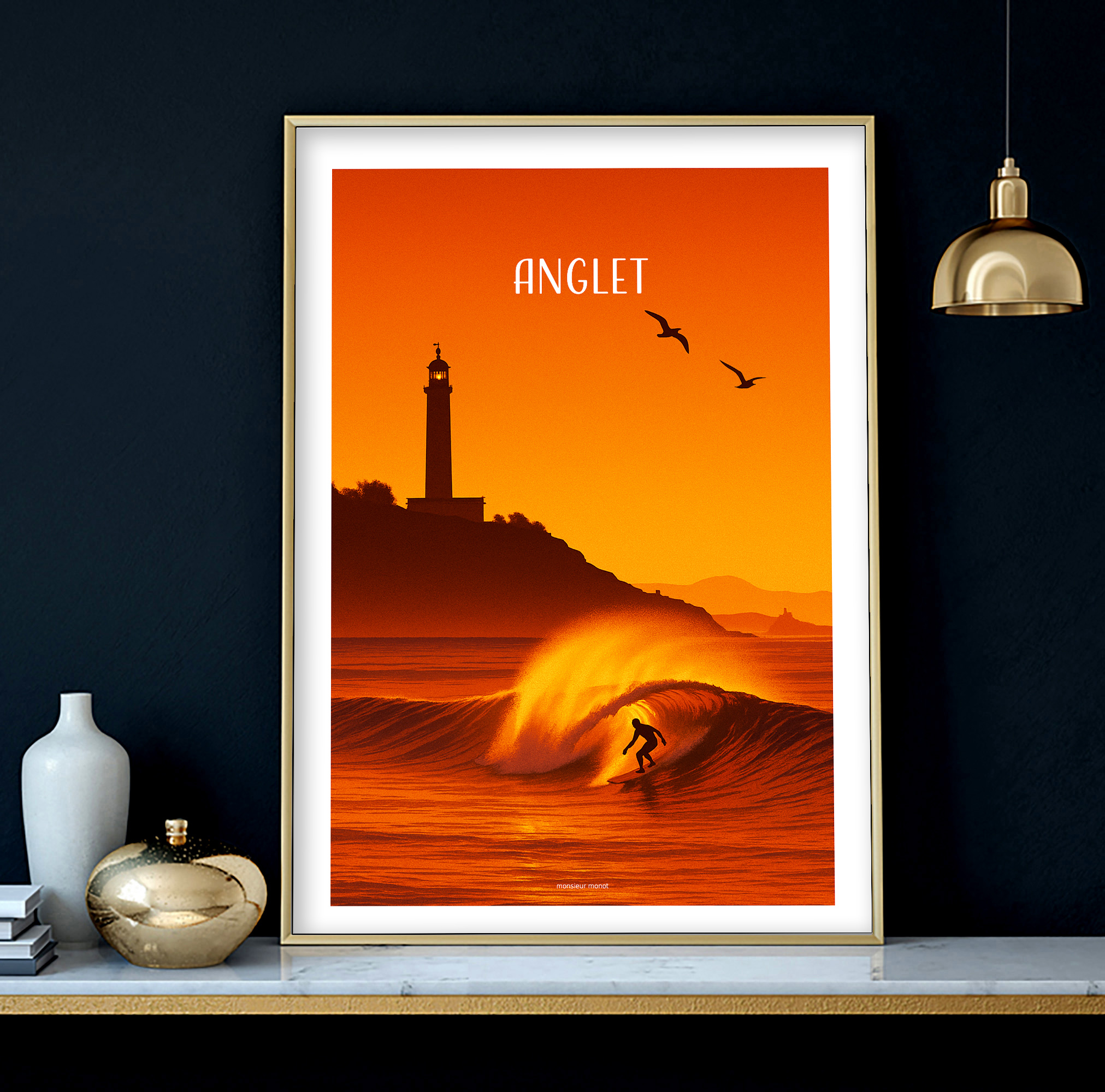 affiche Anglet la nuit