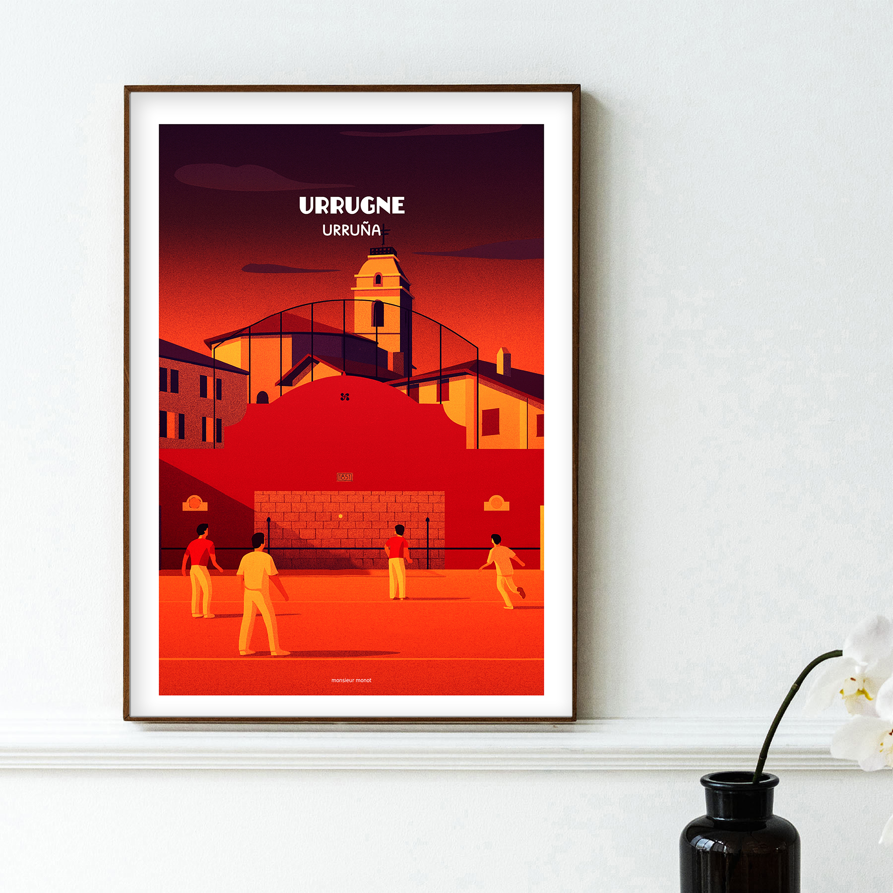 affiche Urrugne la nuit