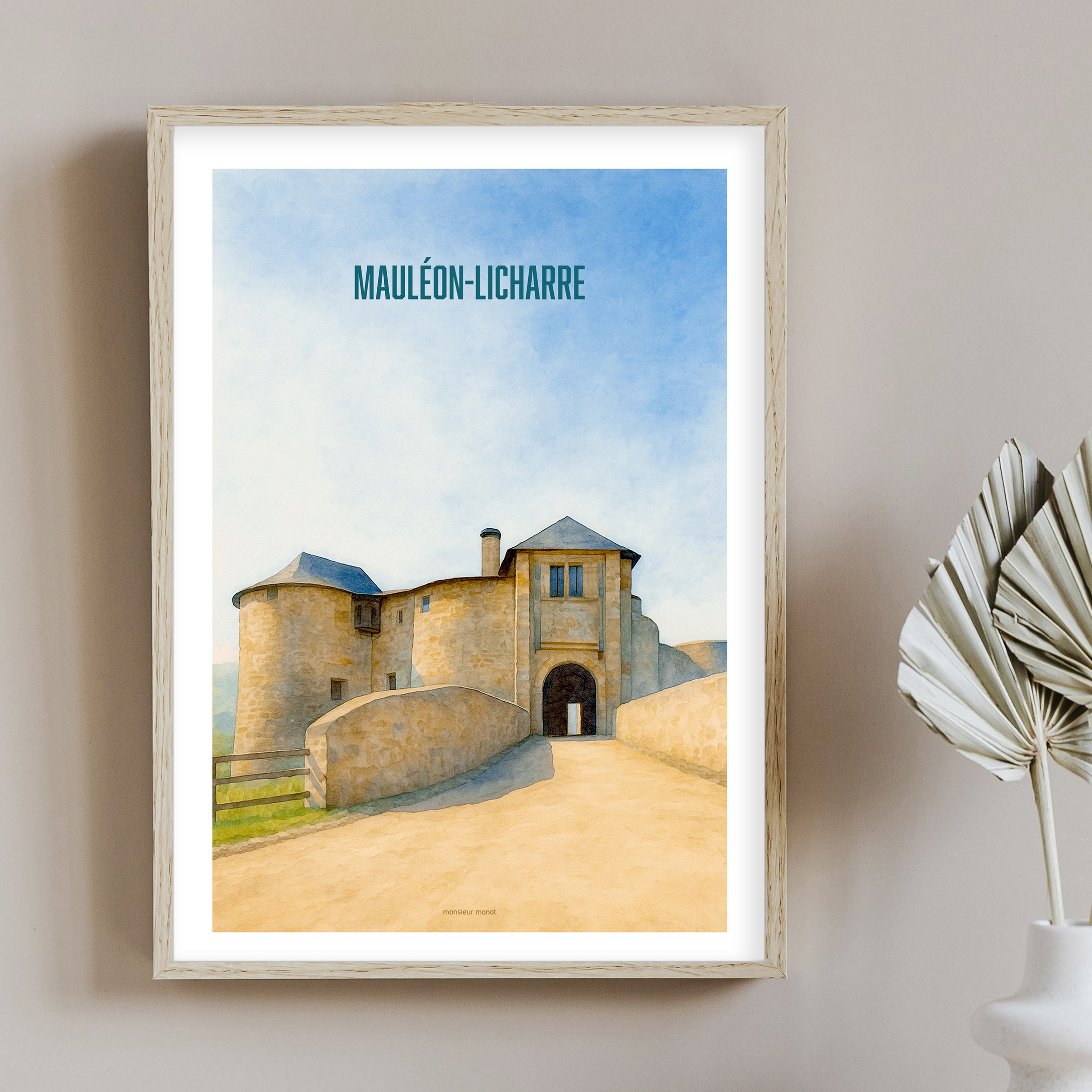 Affiche Mauleon Licharre couleur
