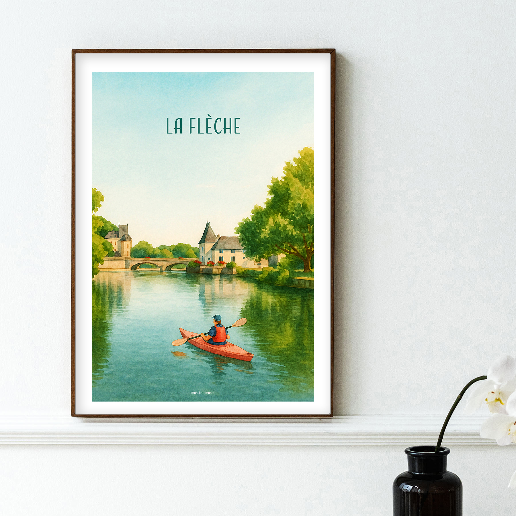 affiche La Flèche couleur