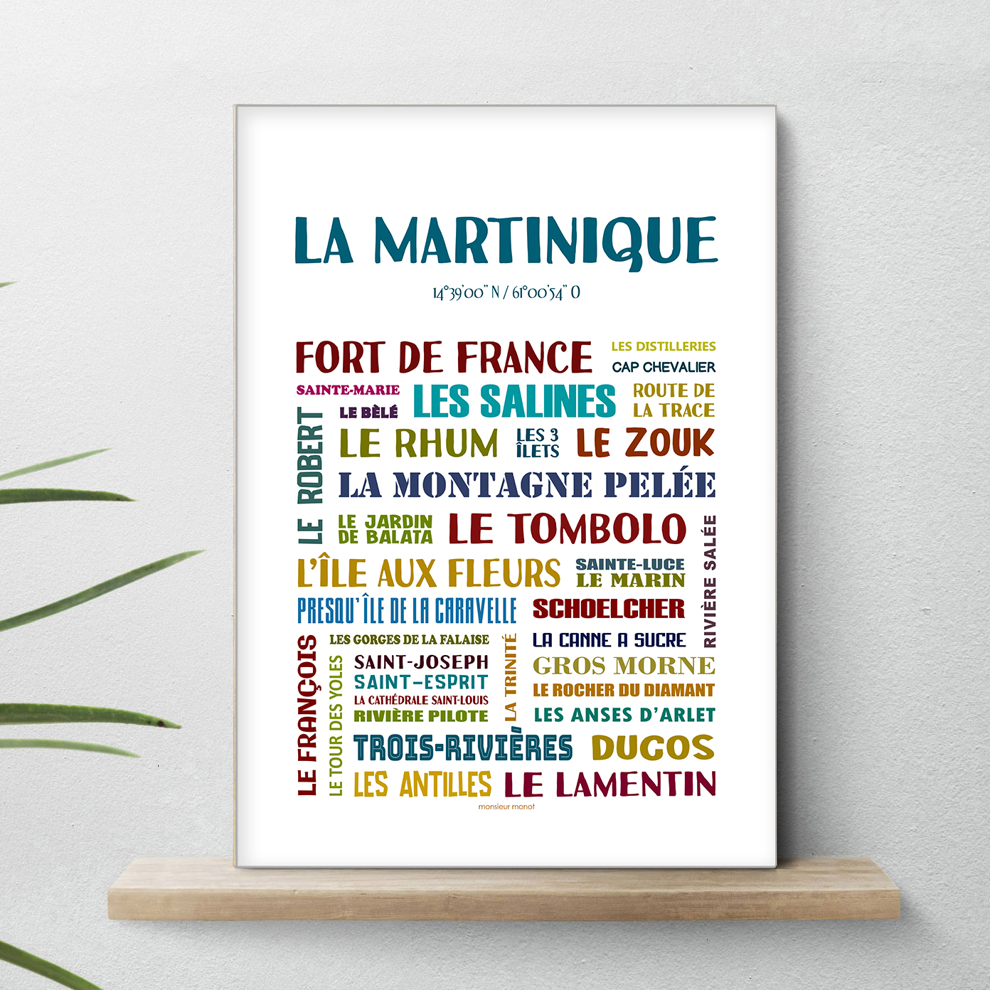 affiche La martinique quartiers