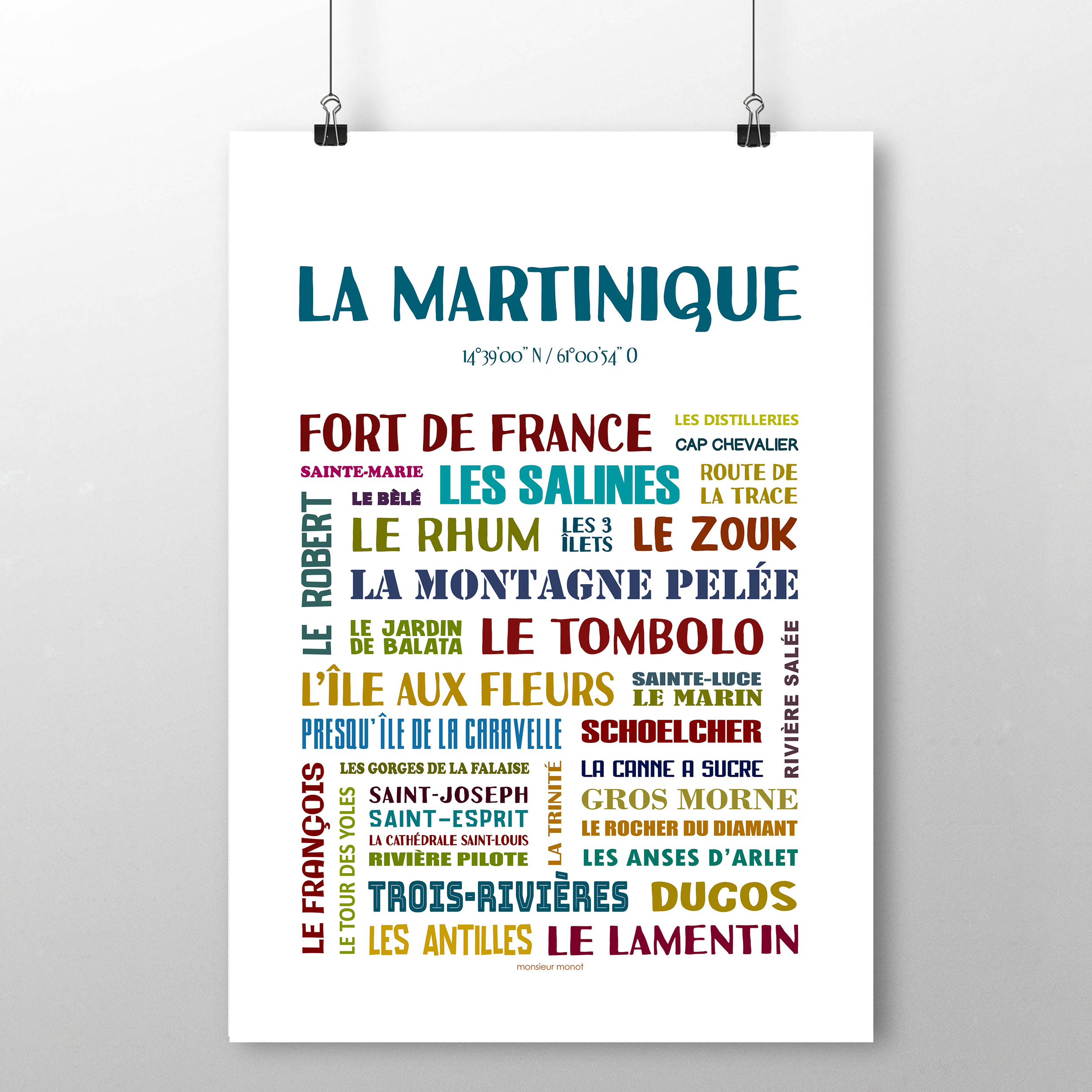affiche La Martinique quartiers 2