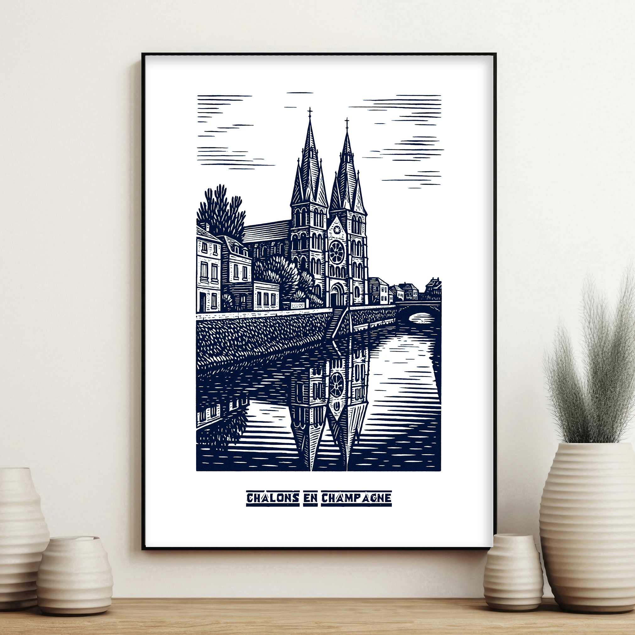 affiche Châlons en Champagne Bleue