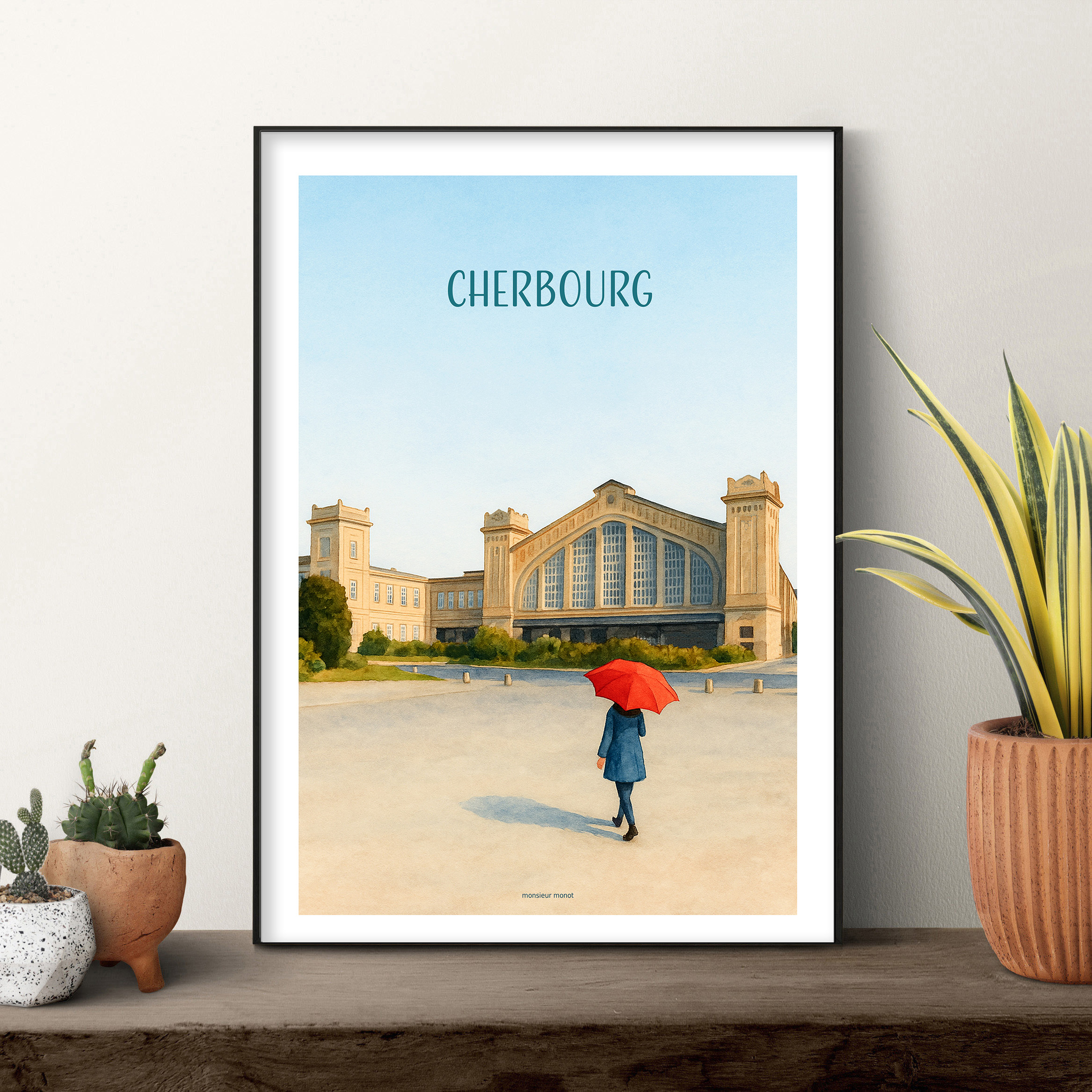 affiche Cherbourg Couleur