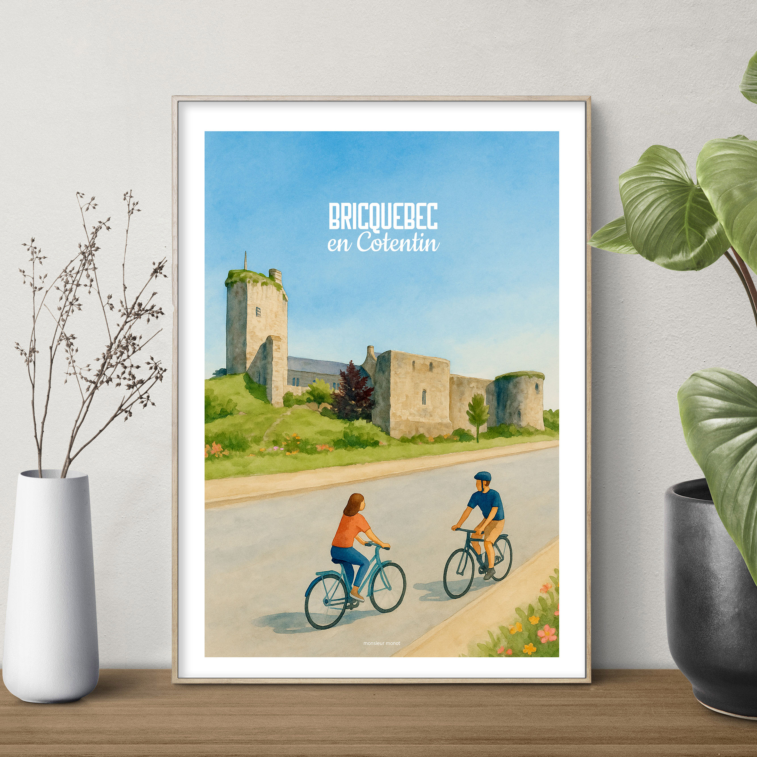 affiche Bricquebec en Cotentin Aqua