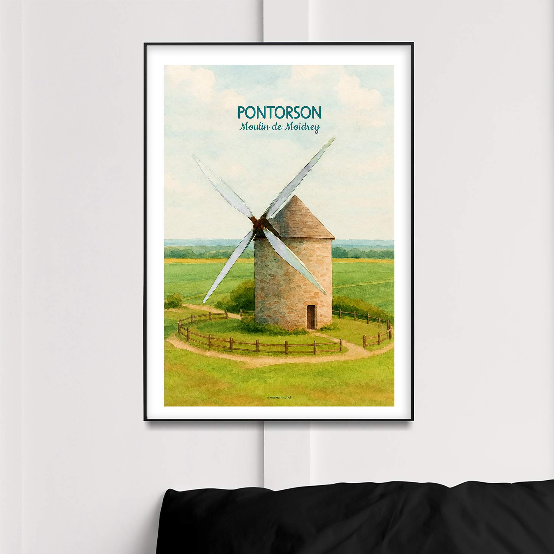 Affiche Pontorson Moulin de Moidrey