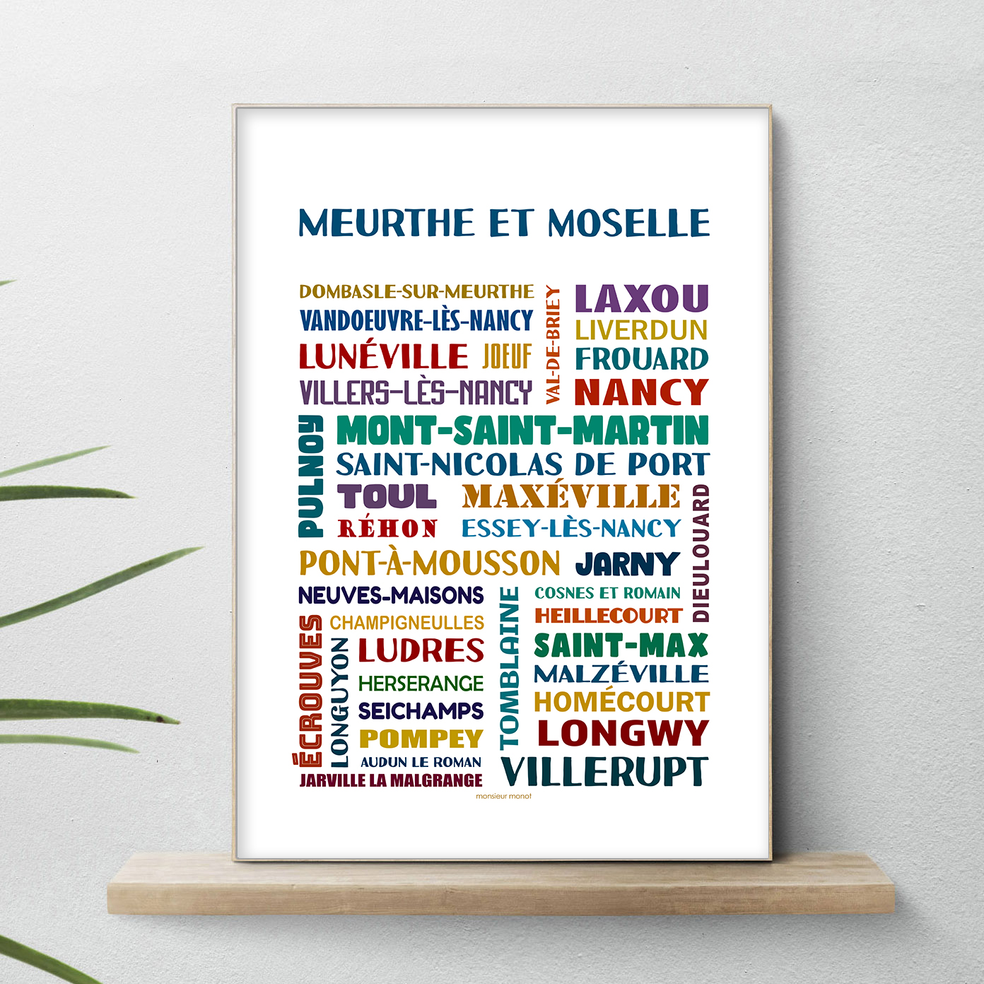 affiche Meurthe et Moselle Les Villes