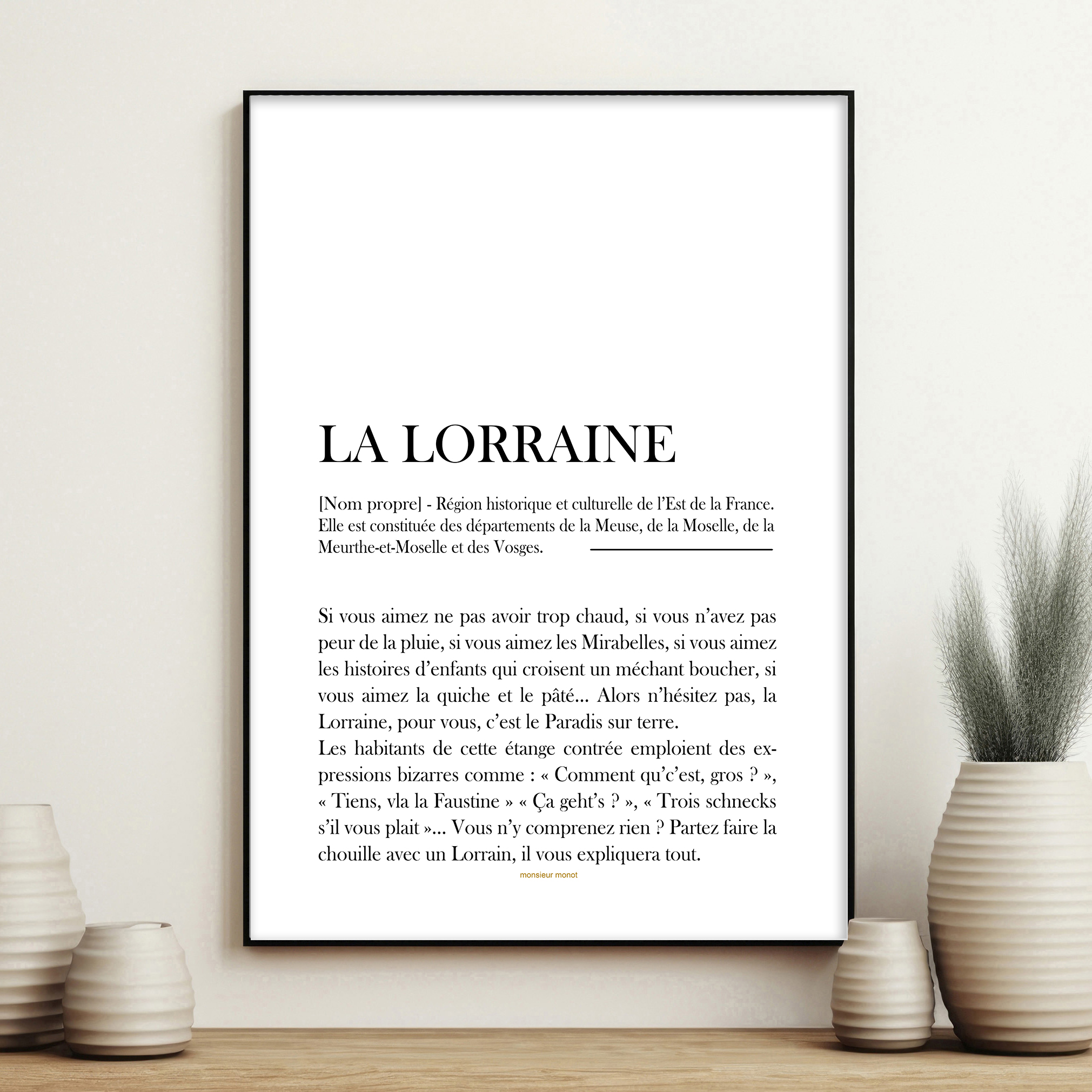 affiche Définition La Lorraine