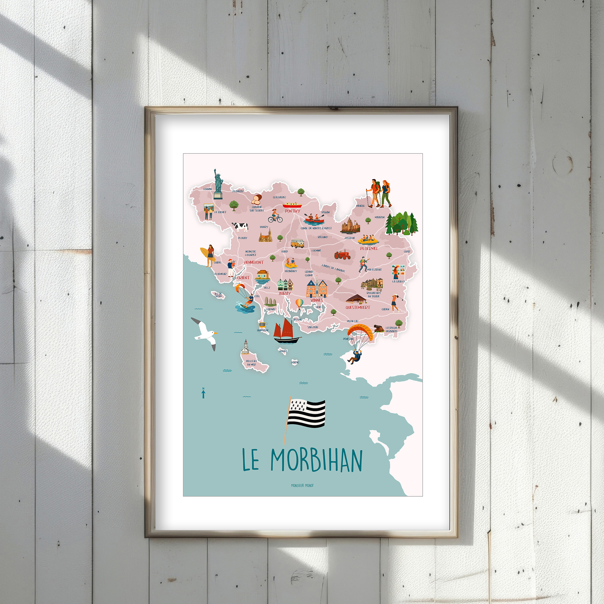 Affiche Le Morbihan sans phrases NOUVEAU