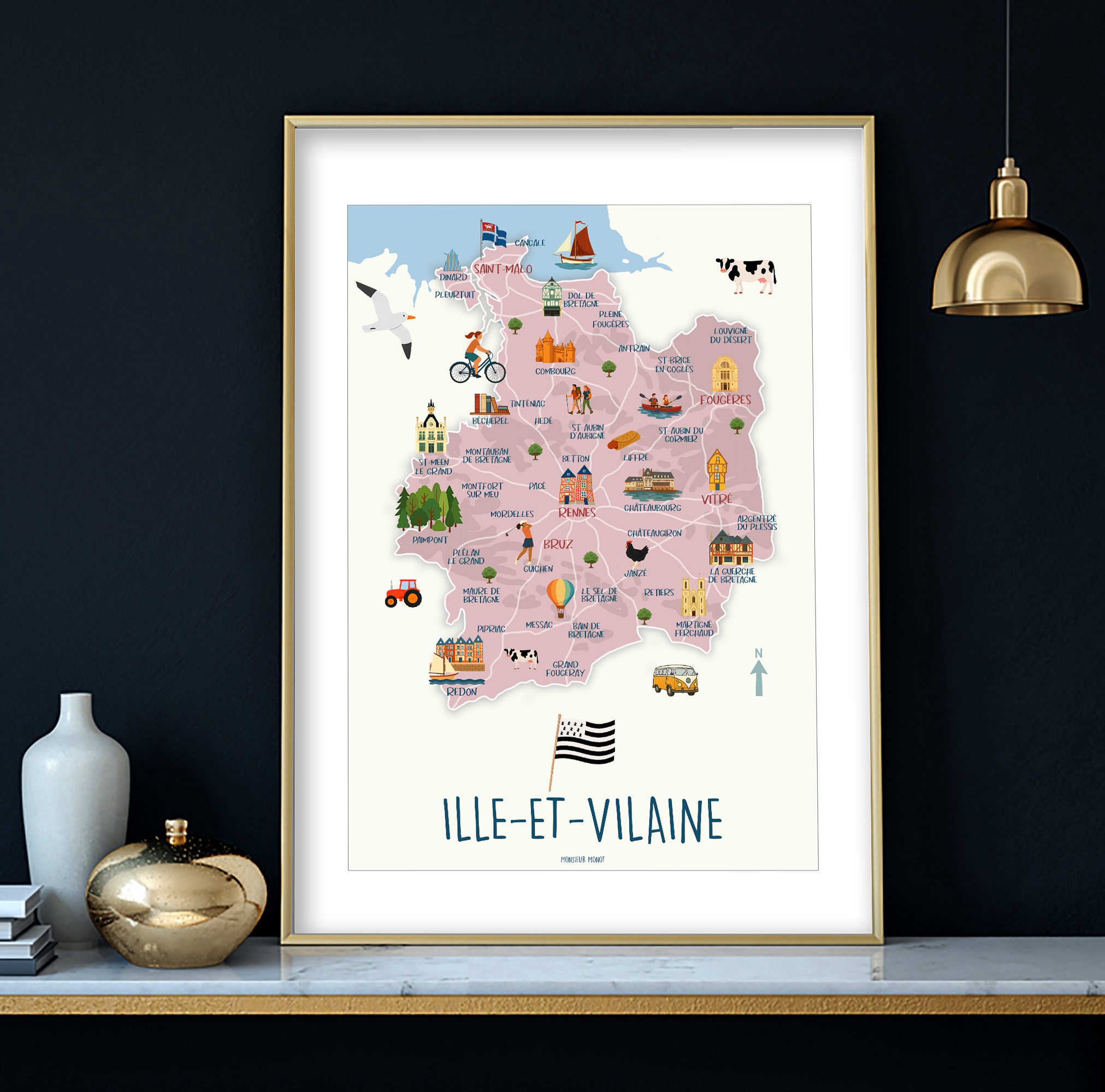 affiche Ille et Vilaine sans phrases NOUVEAU