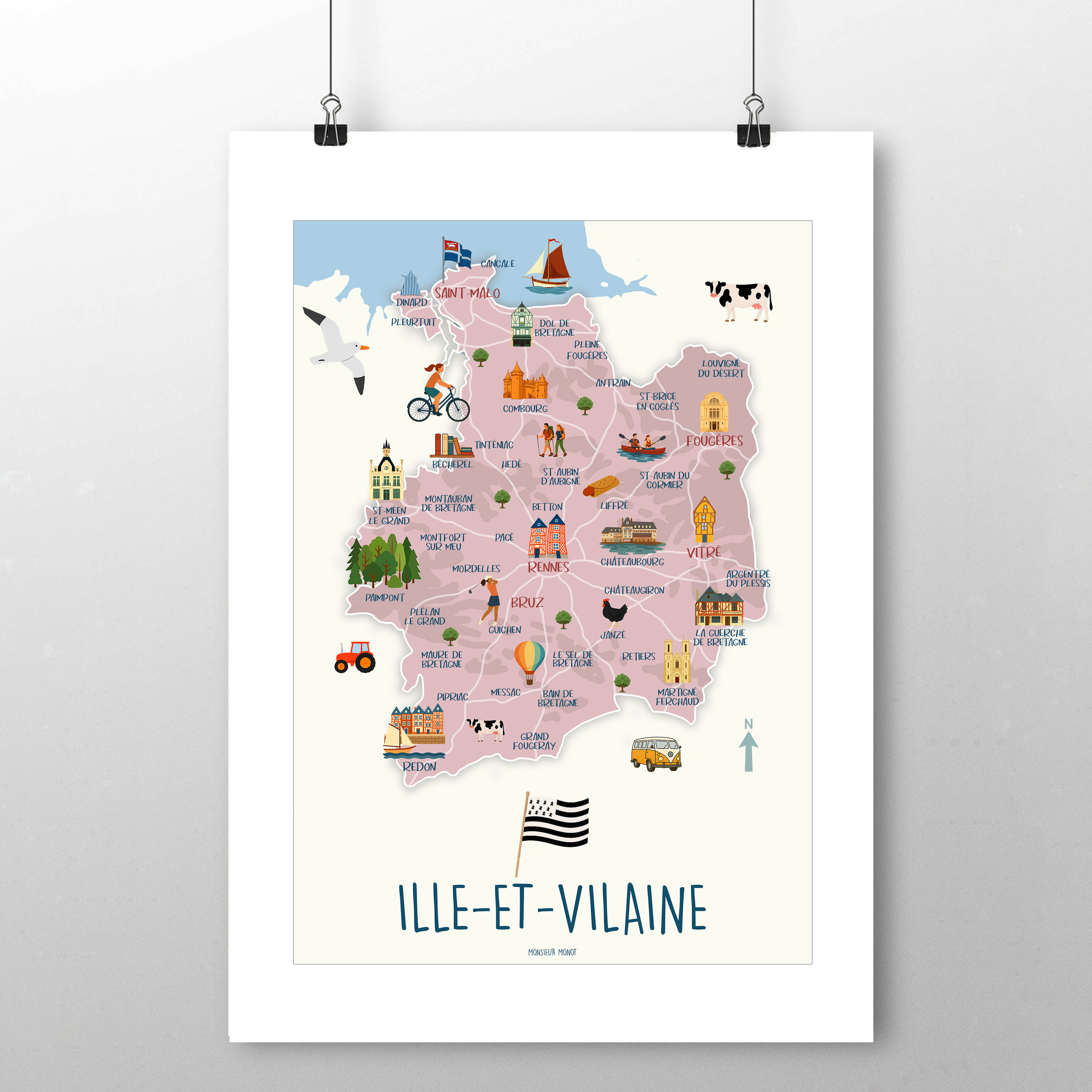 affiche Ille et Vilaine sans phrases 2 NOUVEAU
