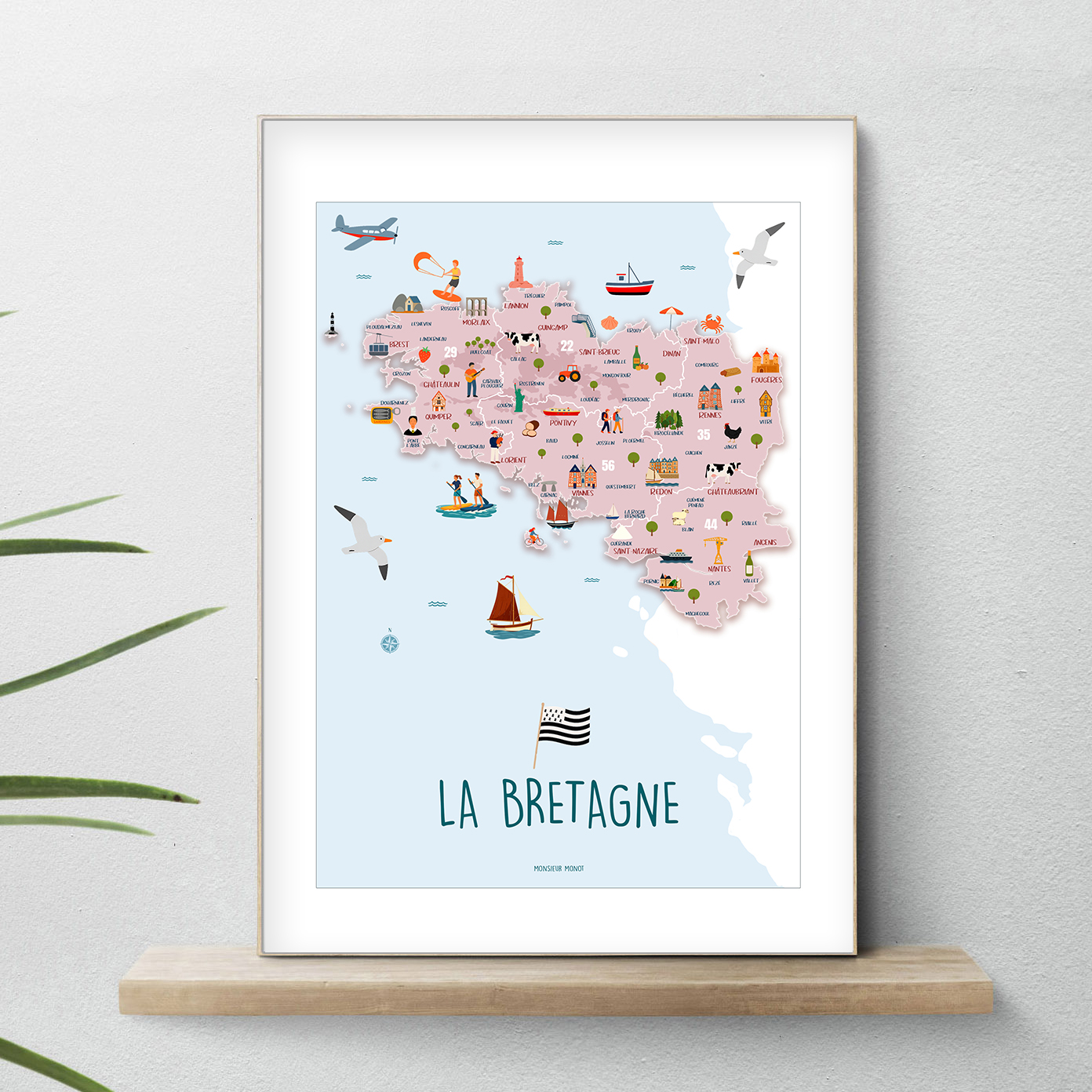 affiche La Bretagne sans phrases NOUVEAU