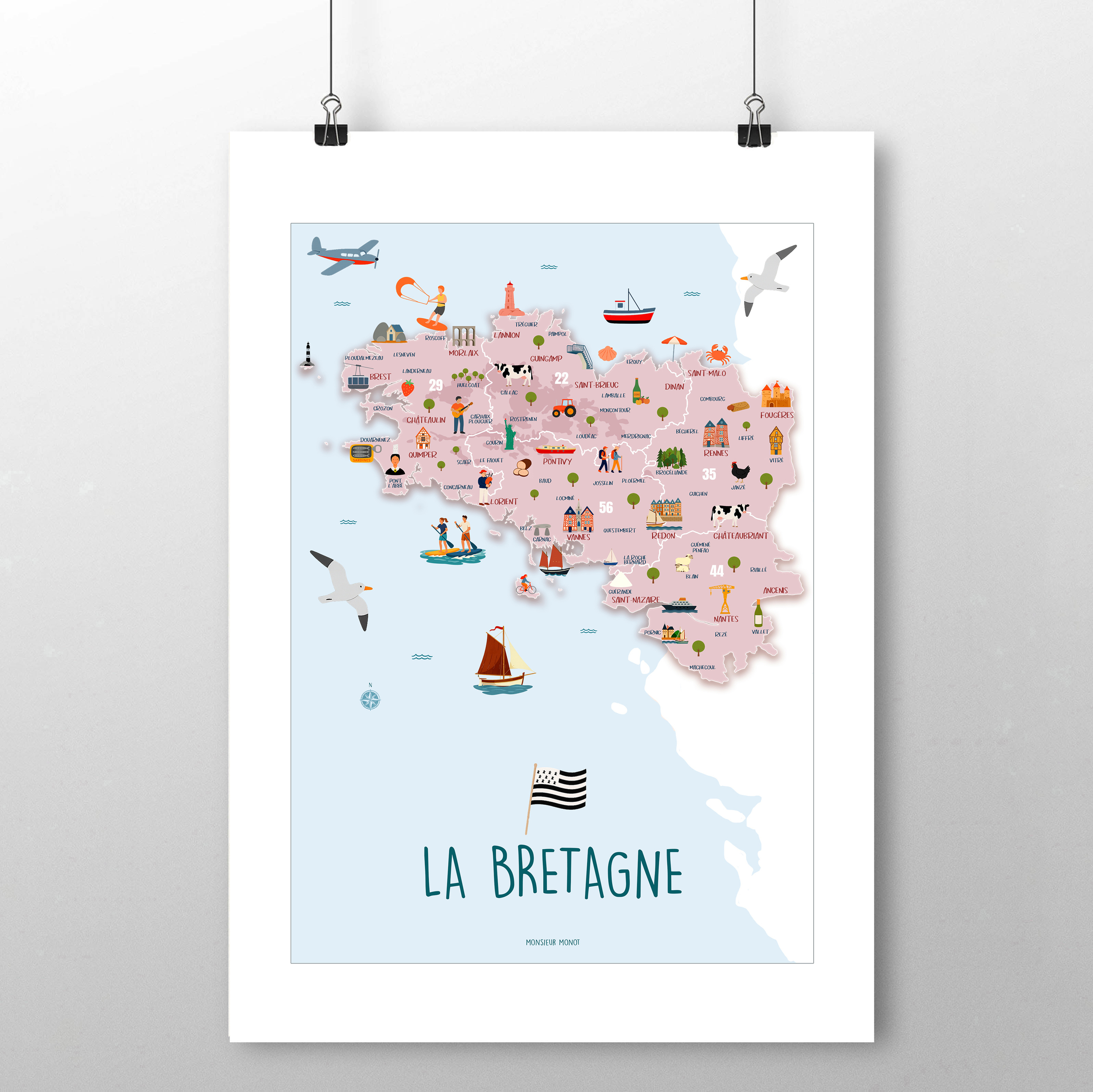 affiche La bretagne sans phrases 2 nouveau