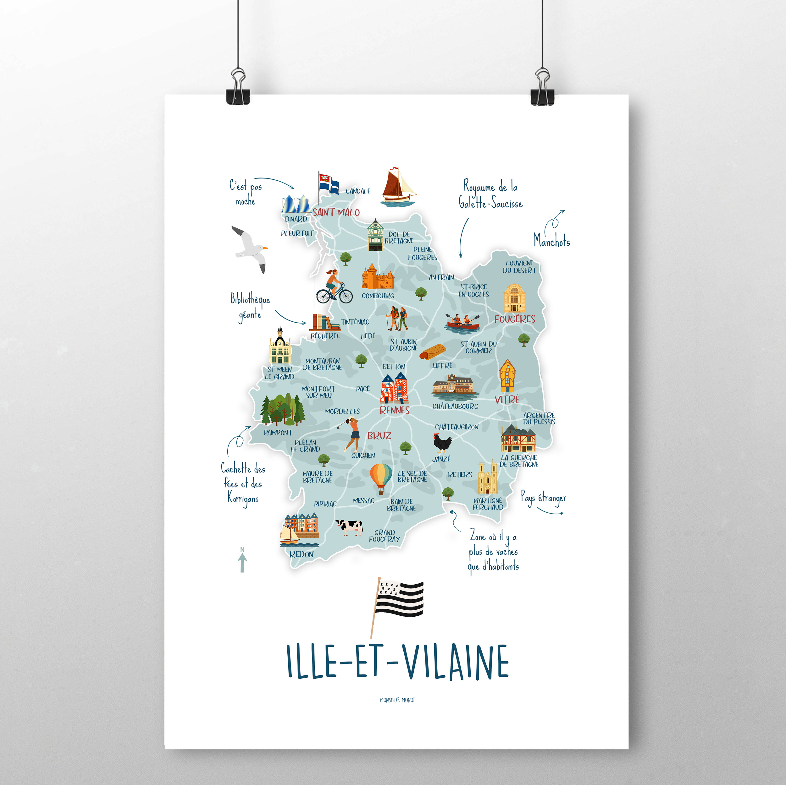 affiche Ille et Vilaine avec phrases 2 NOUVEAU