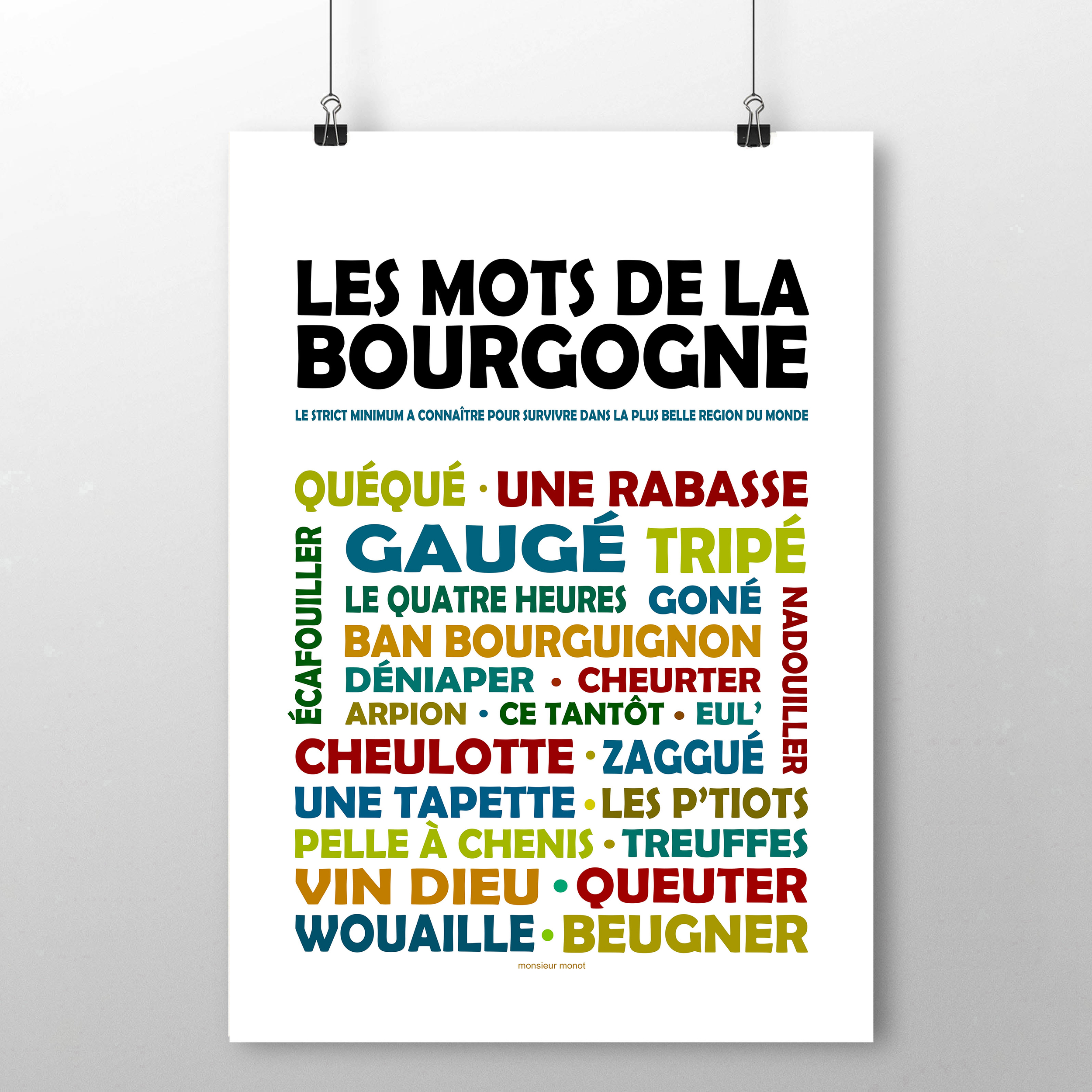 affiche Les mots de la Bourgogne 2