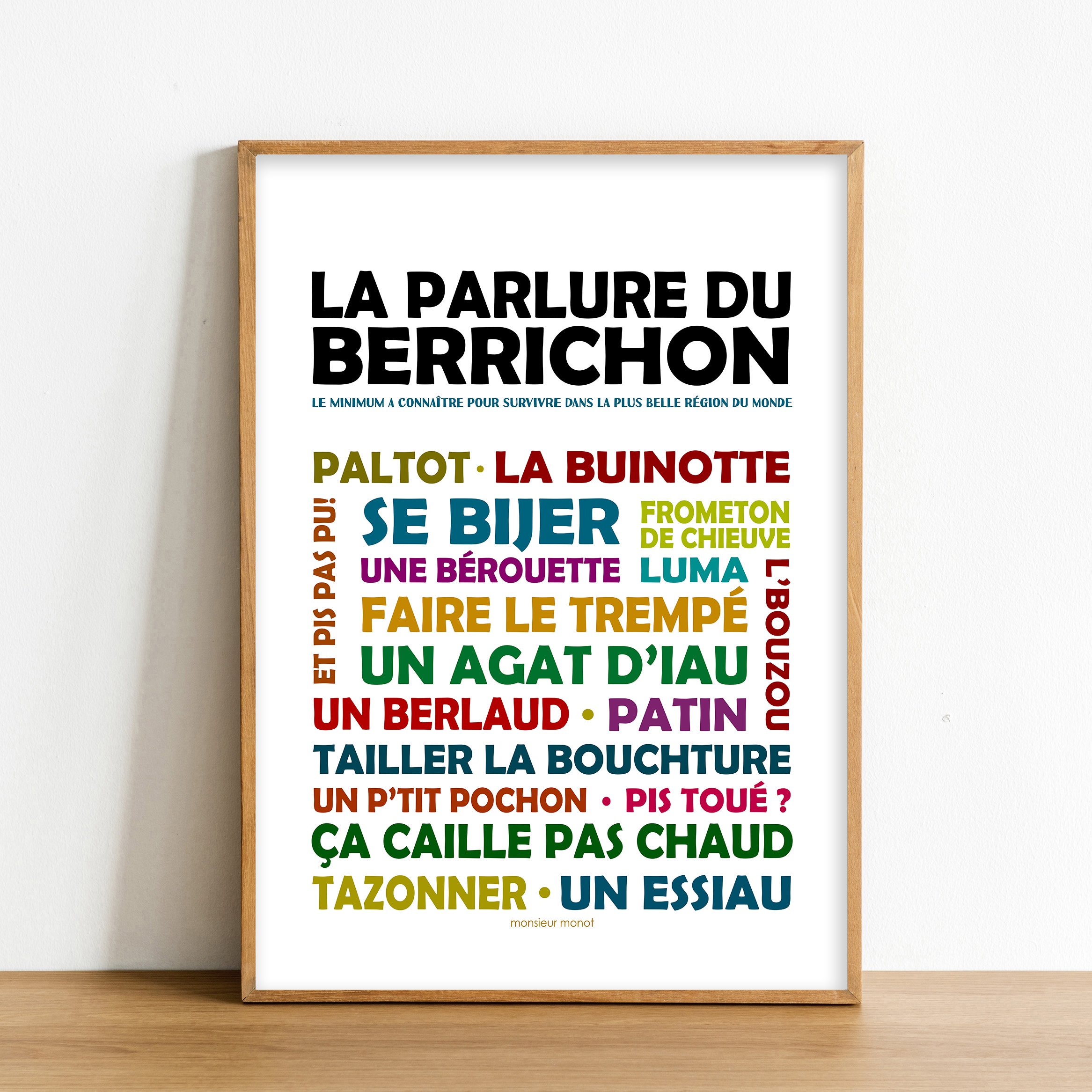 Affiche Les Mots du Berry