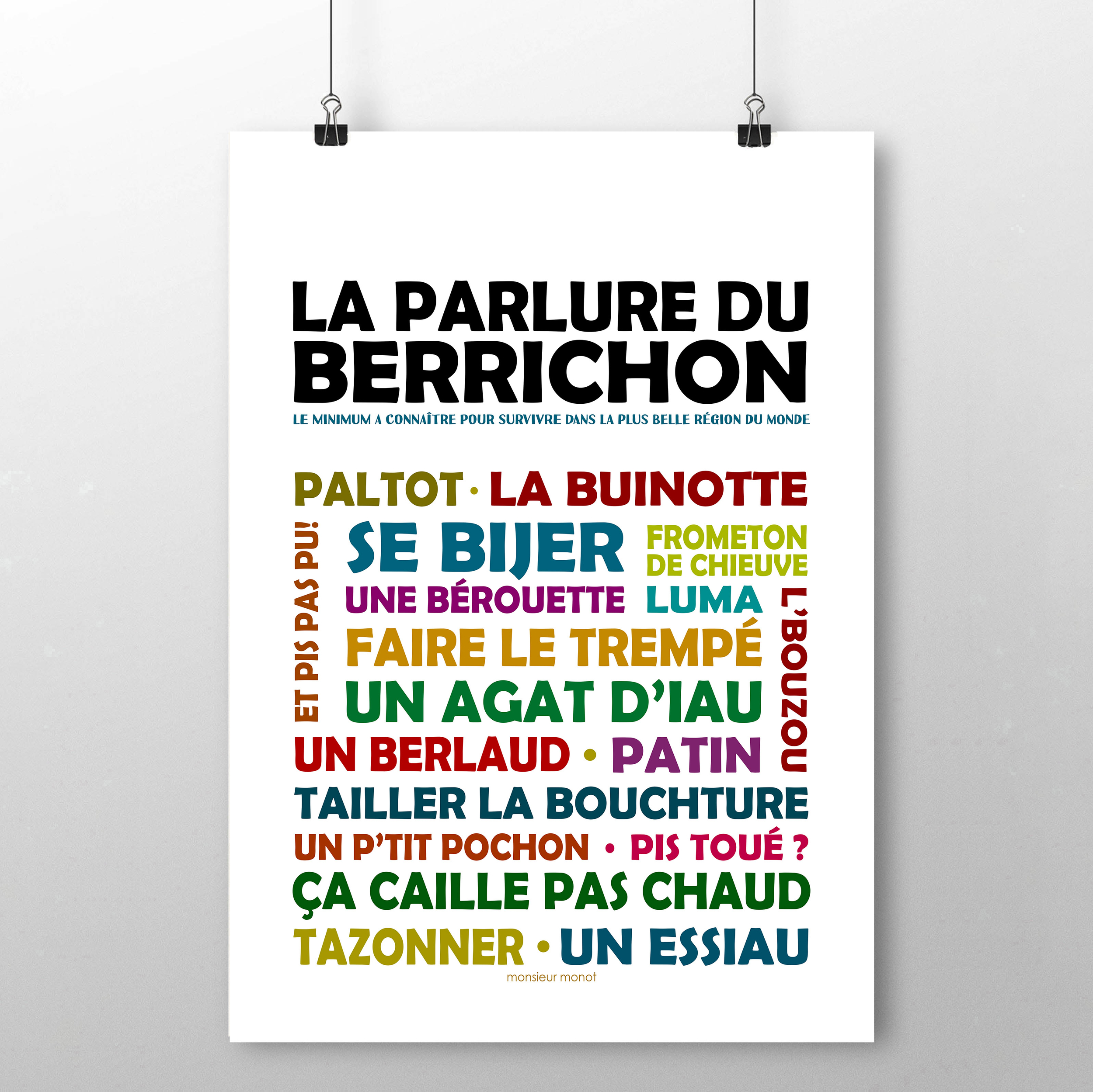 affiche Les mots du Berry 2