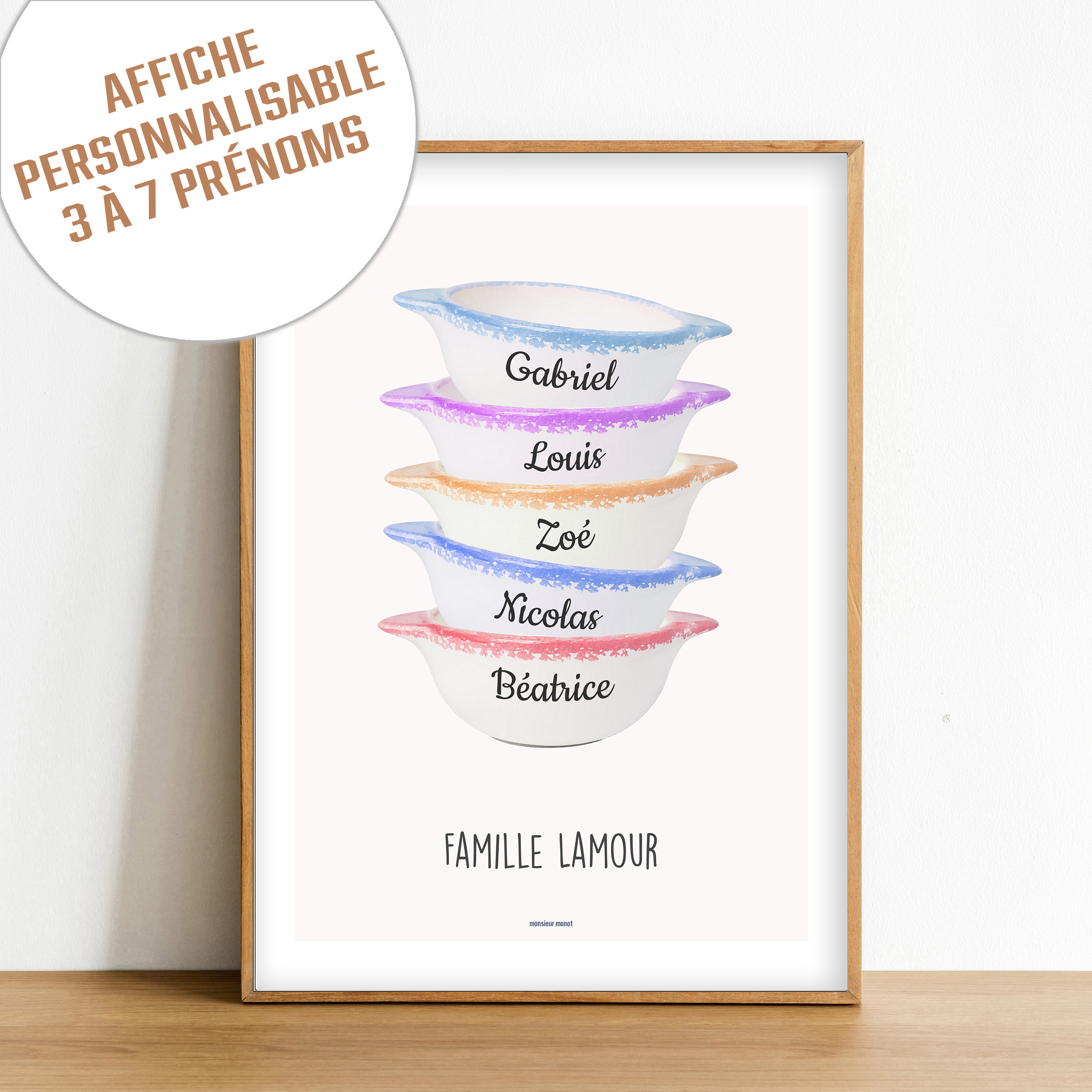 Affiche Bols sticker