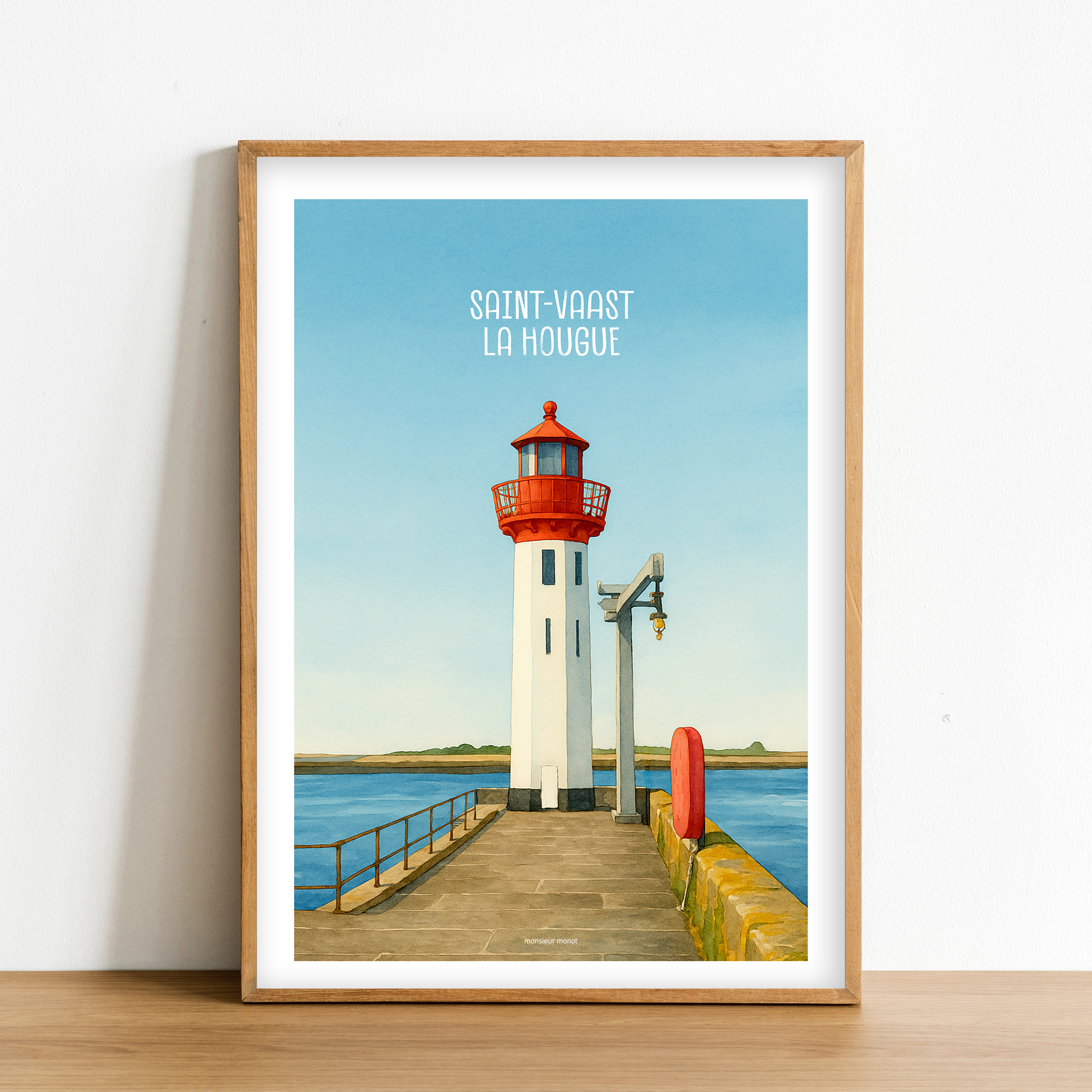Affiche aqua Saint-Vaast La Hougue Le Phare