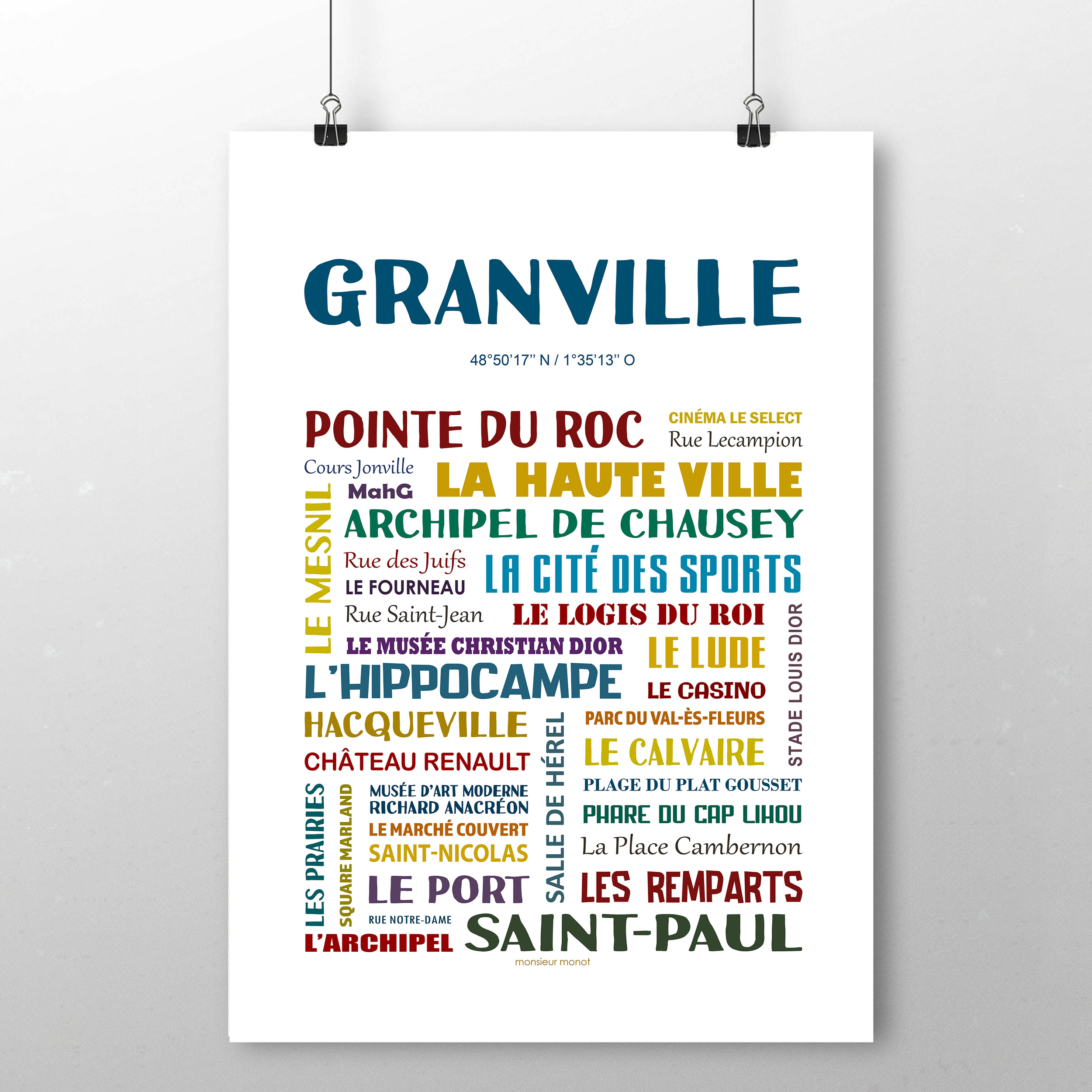 affiche Granville les quartiers 2