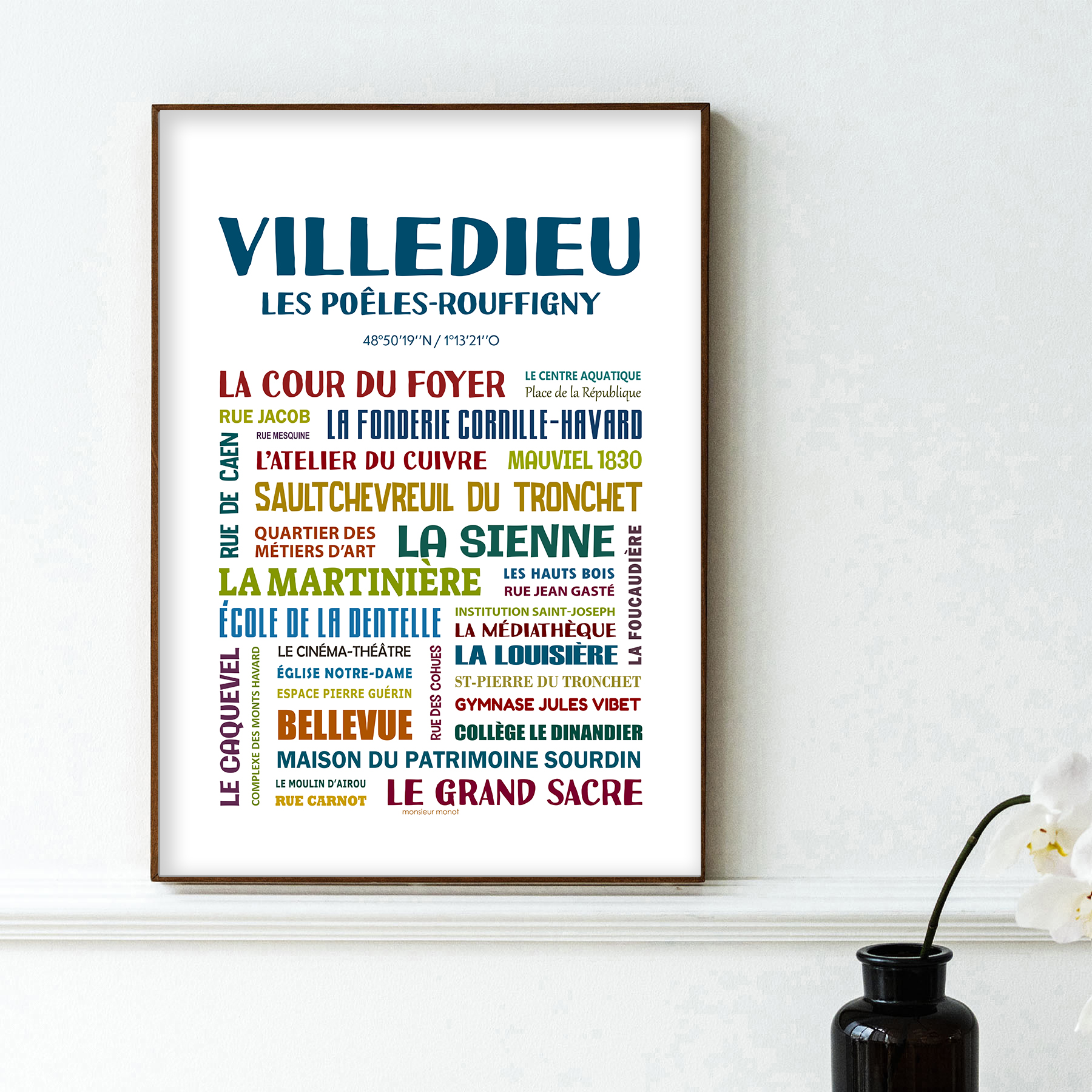 affiche Villedieu les Poêles Rouffigny quartiers