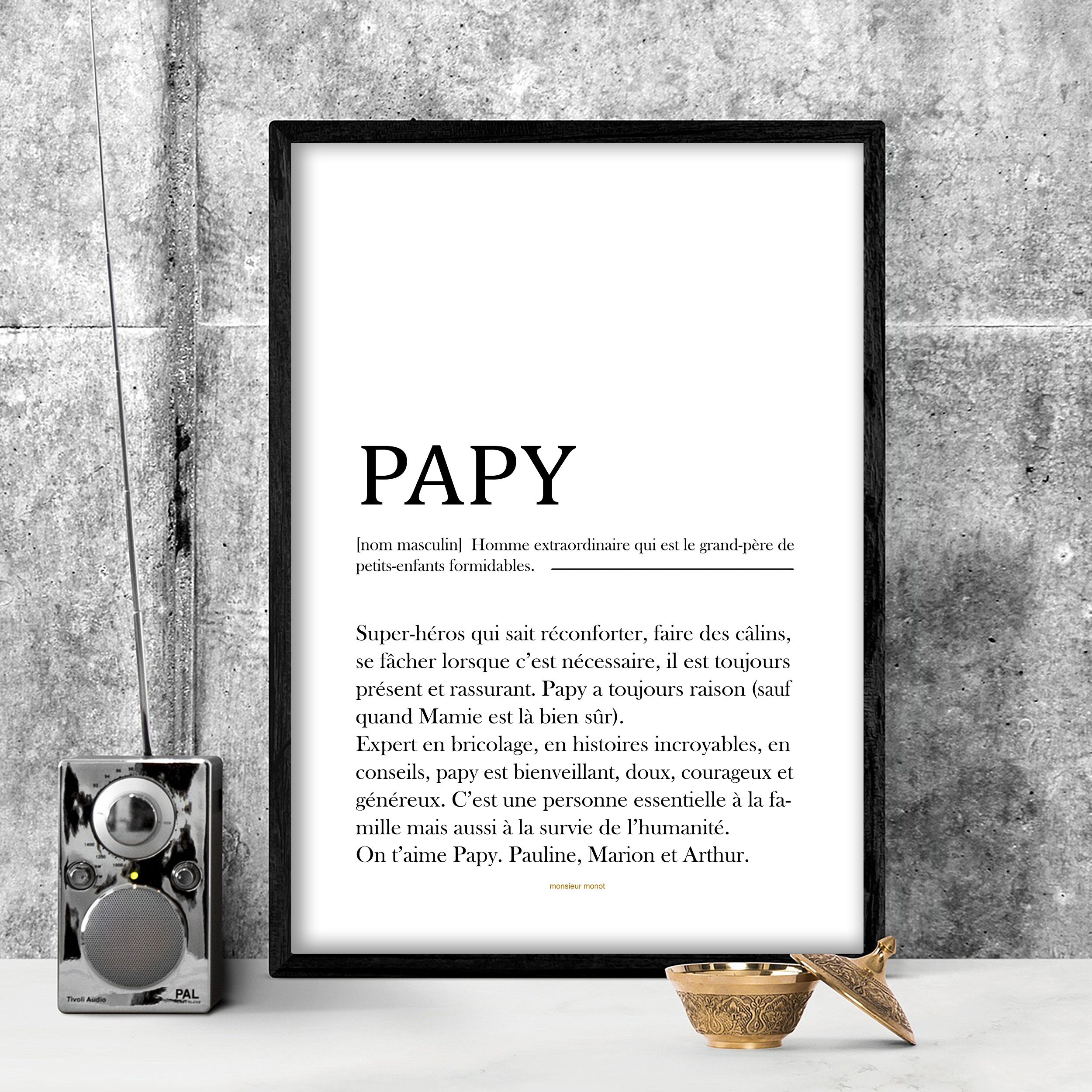 affiche papy nouvelle