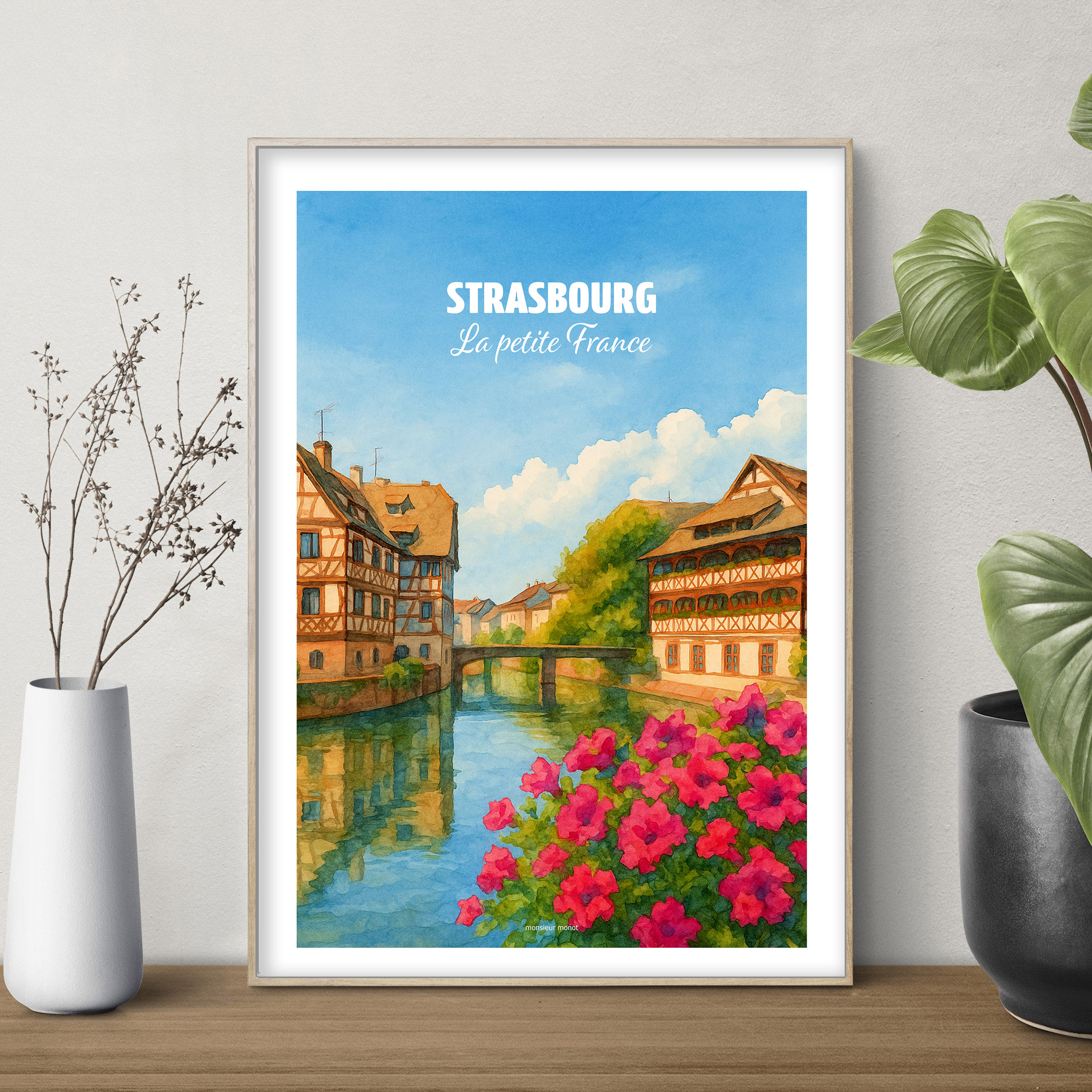 affiche Strasbourg couleur