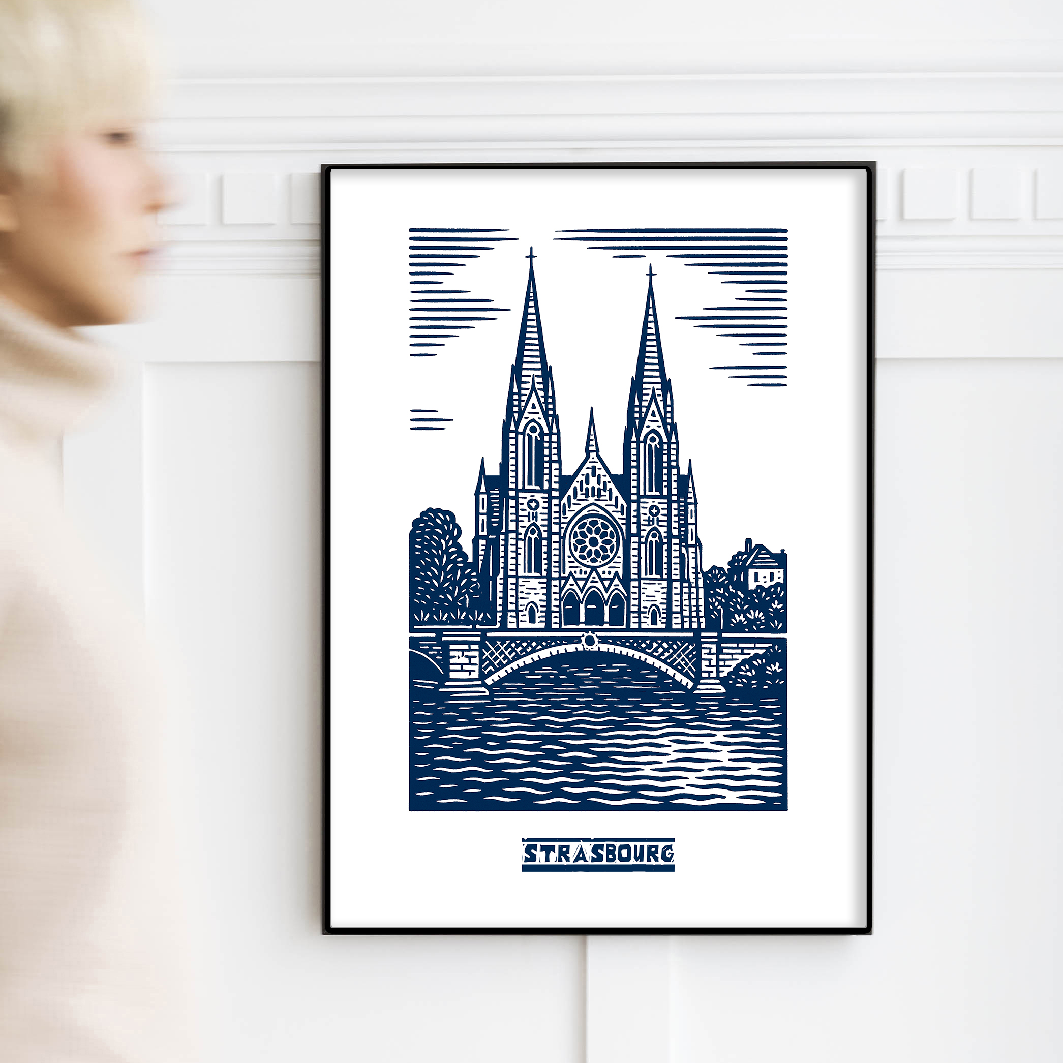 affiche Strasbourg Bleue