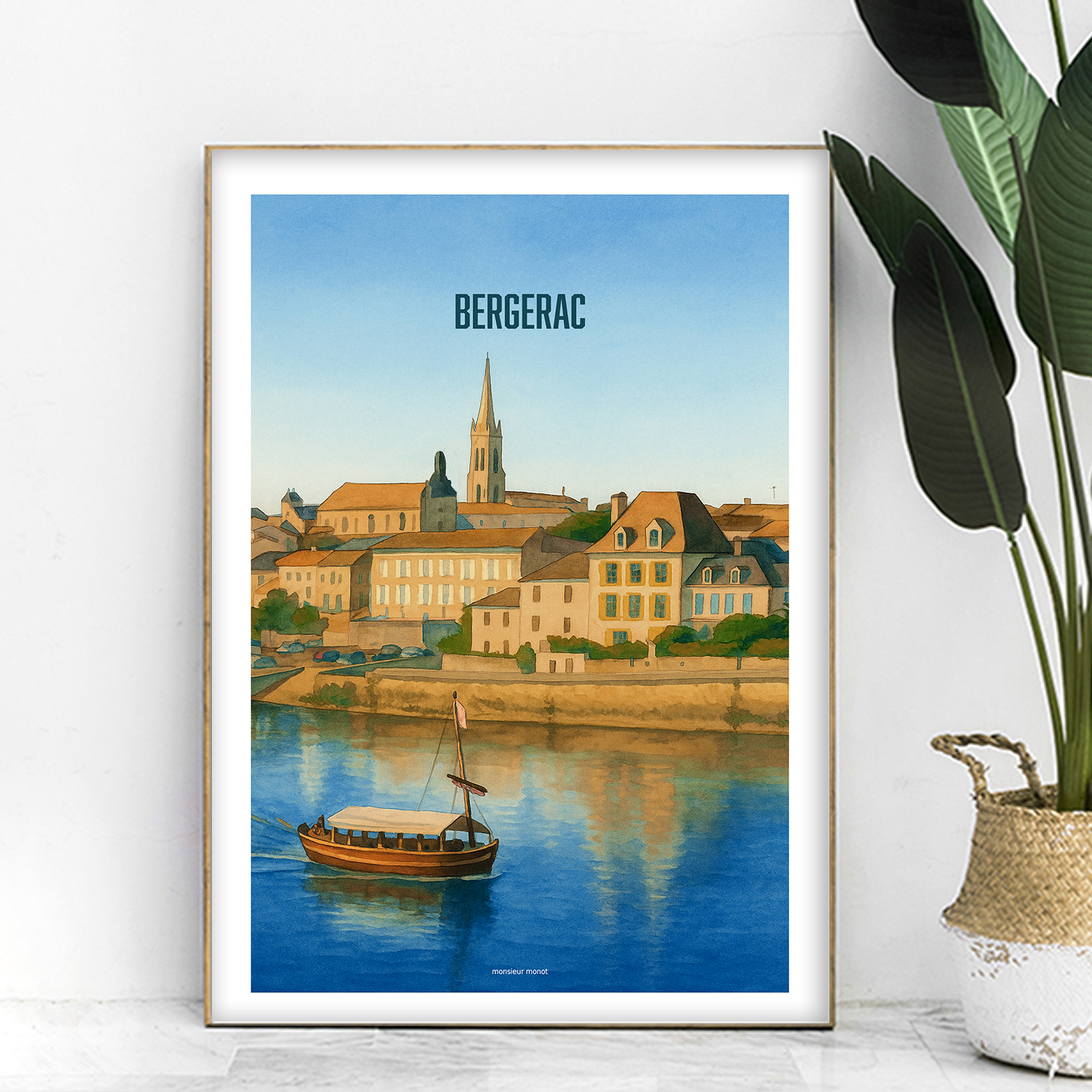 affiche Bergerac couleur