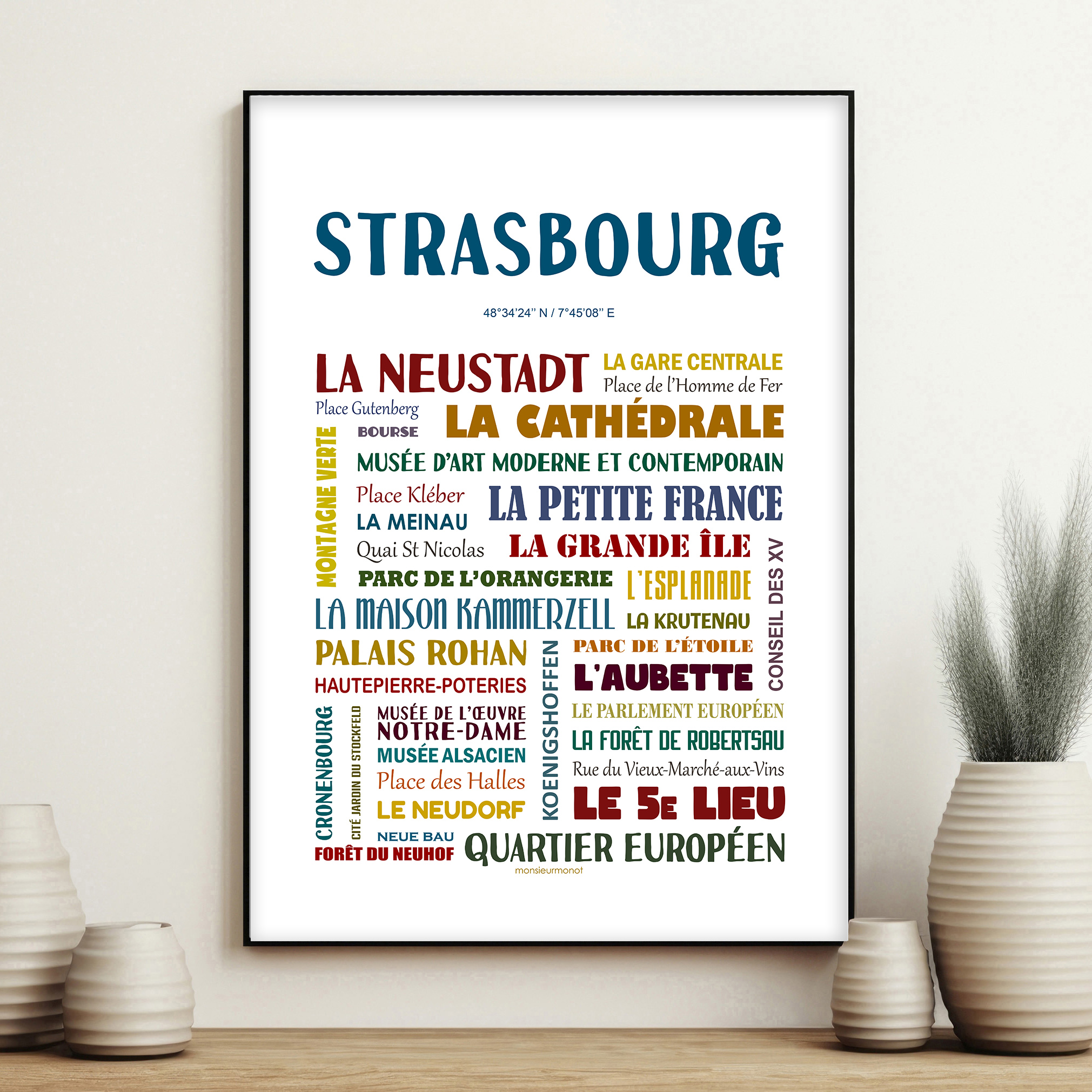 affiche Strasbourg quartiers