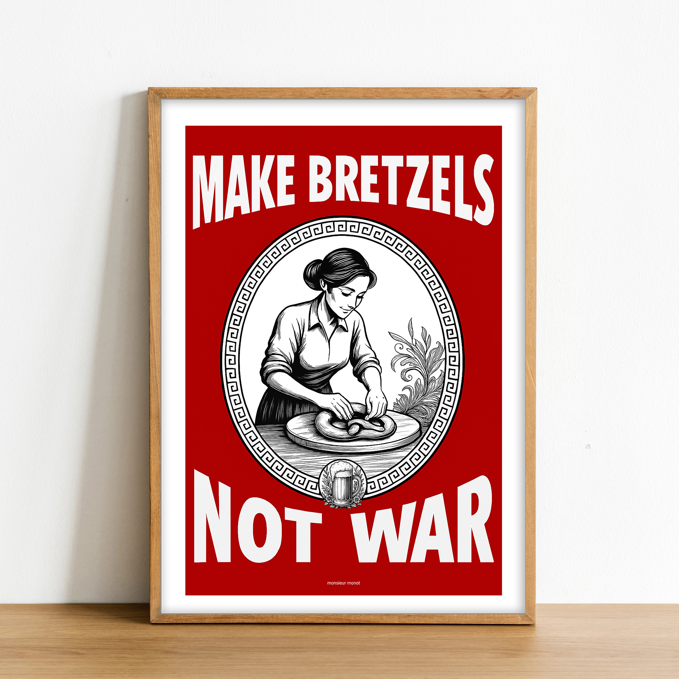 Affiche make bretzels not war