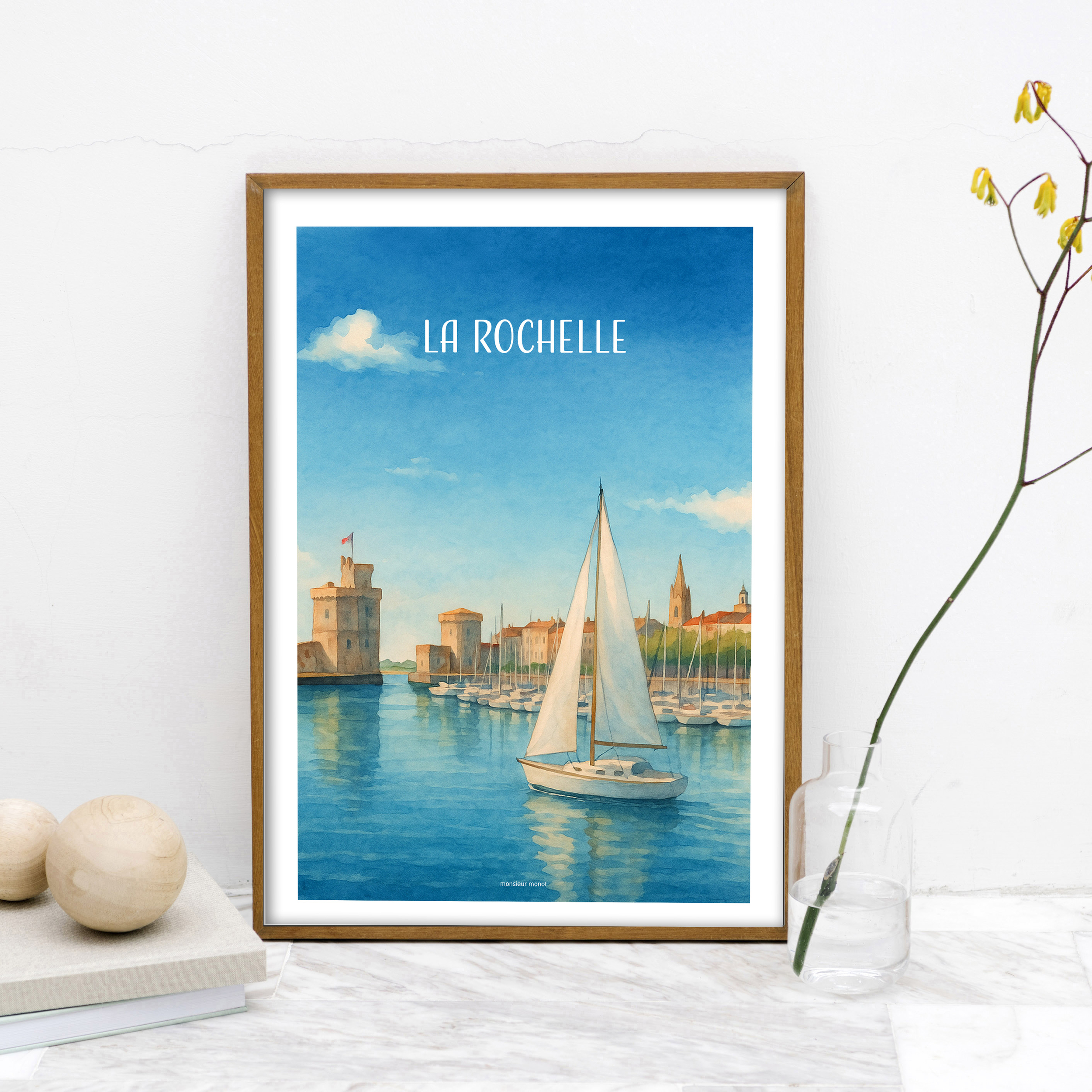 Affiche La Rochelle Couleur