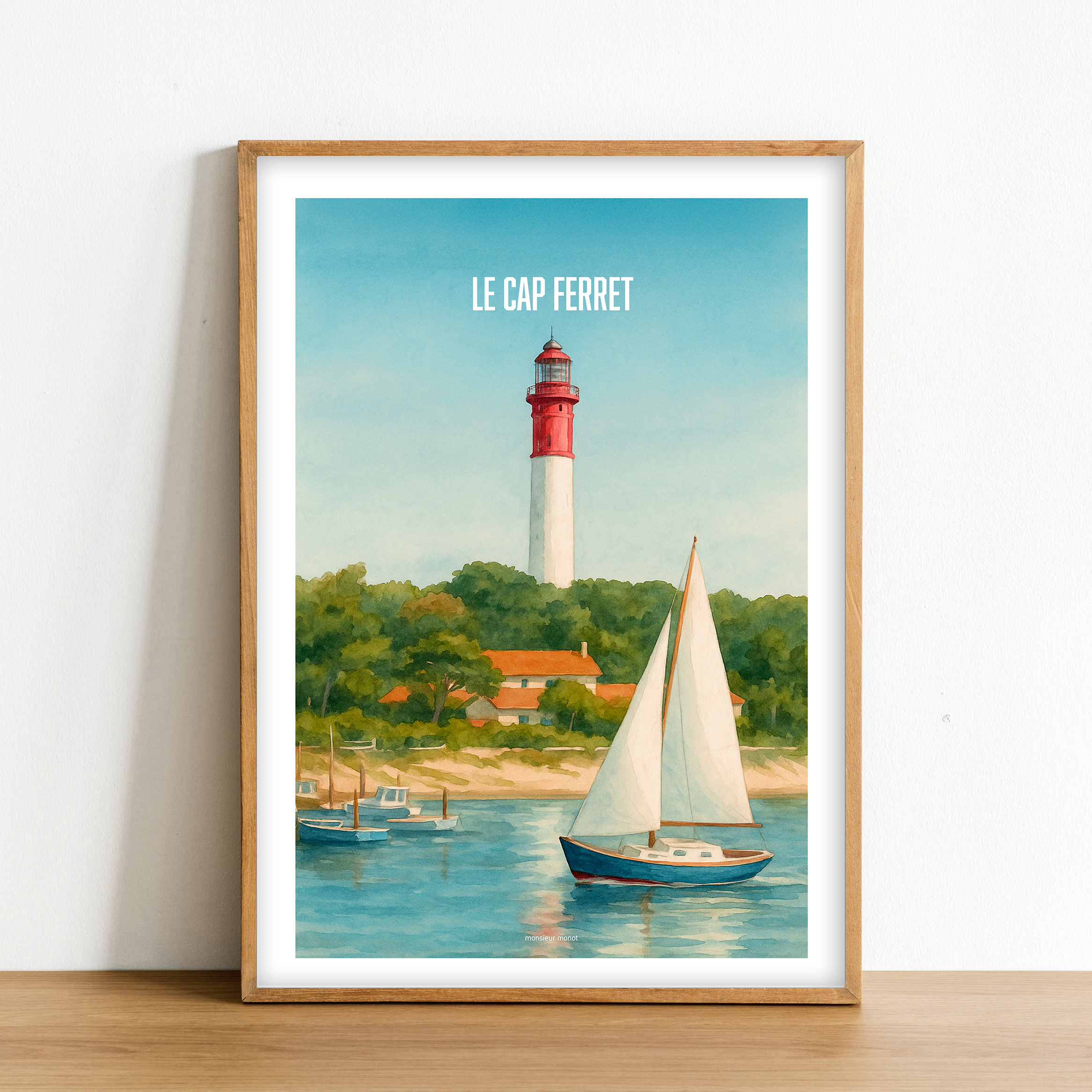 Affiche Le Cap ferret couleur