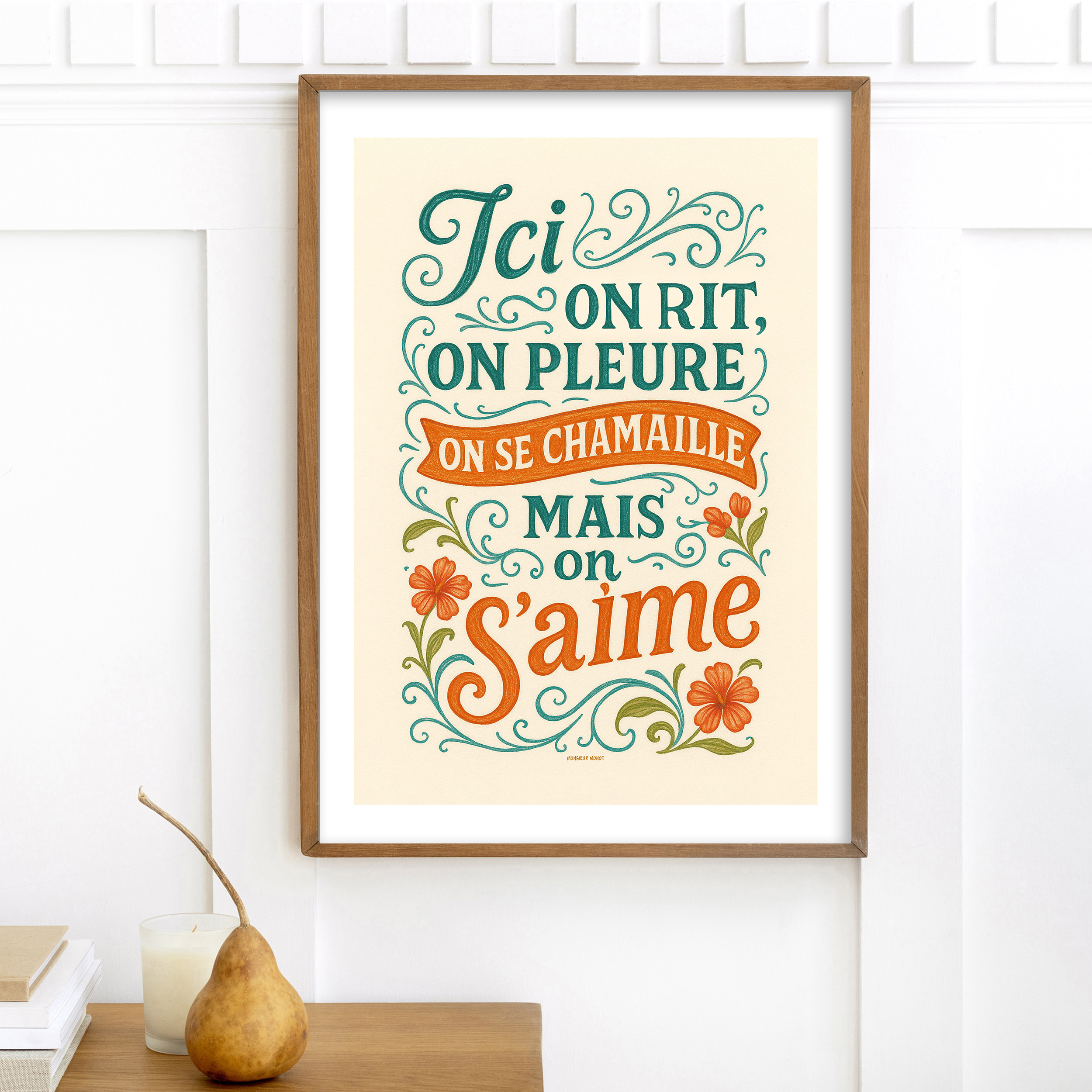 affiche Ici on rit, on pleure, on saime.