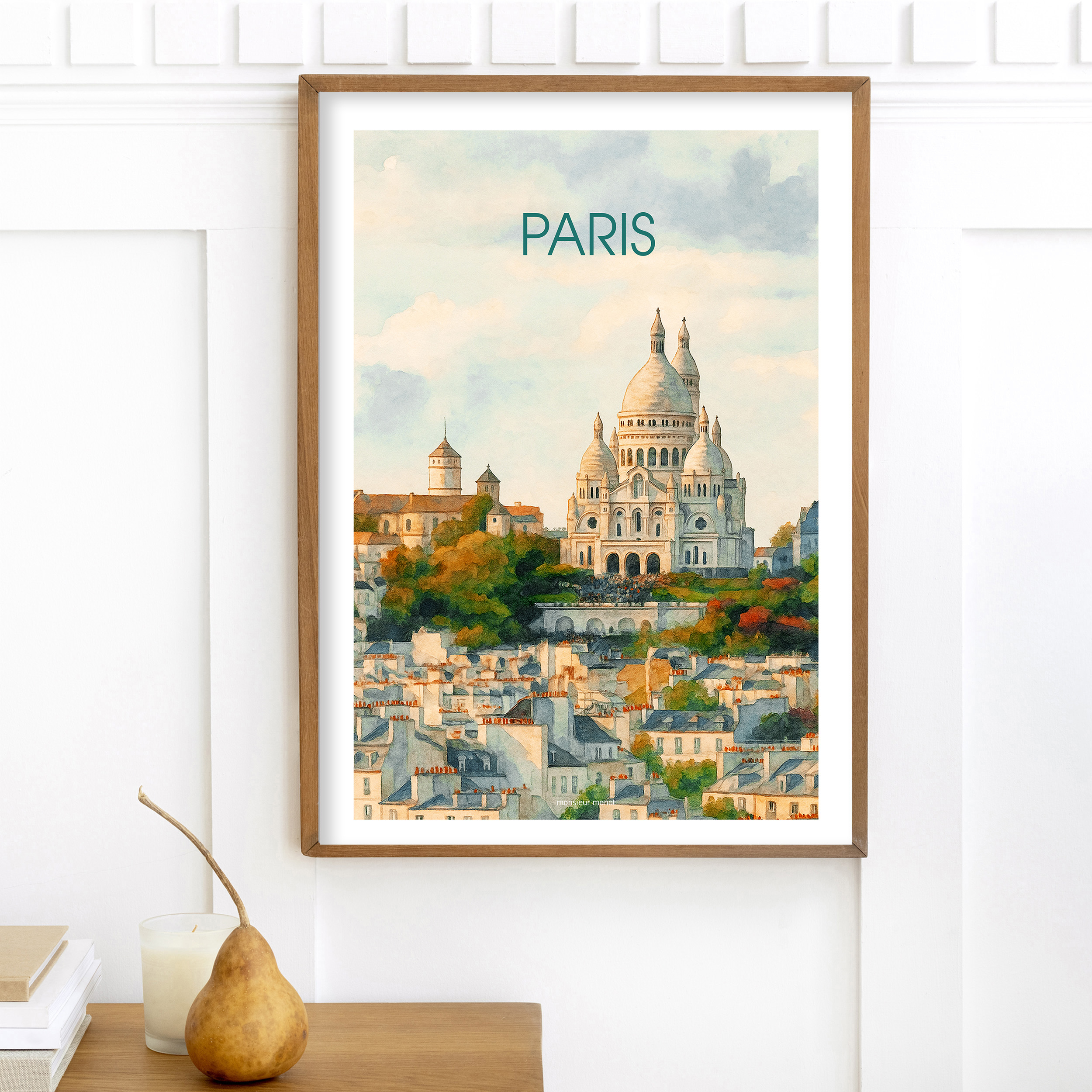 affiche Paris le sacré coeur