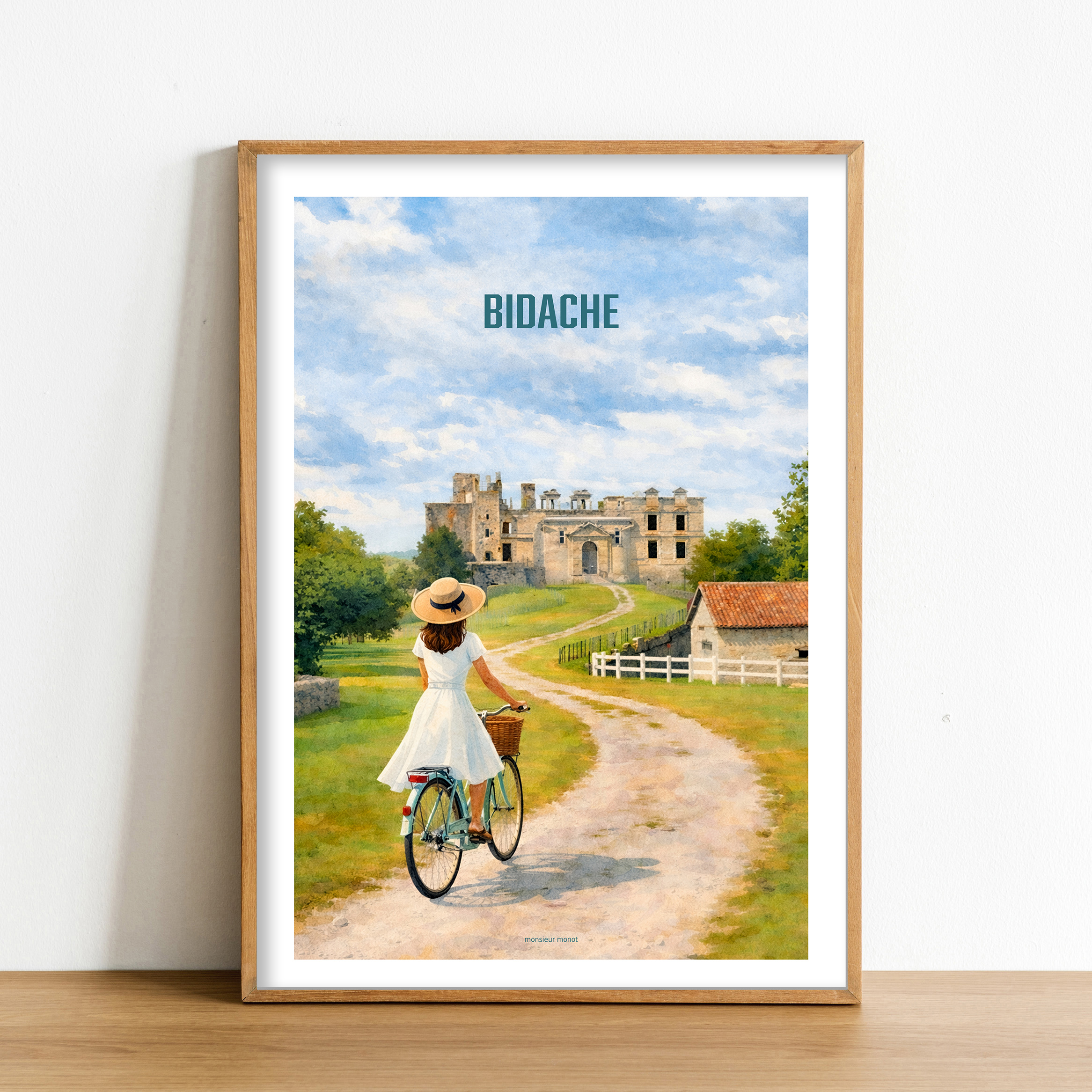 Affiche Bidache couleur