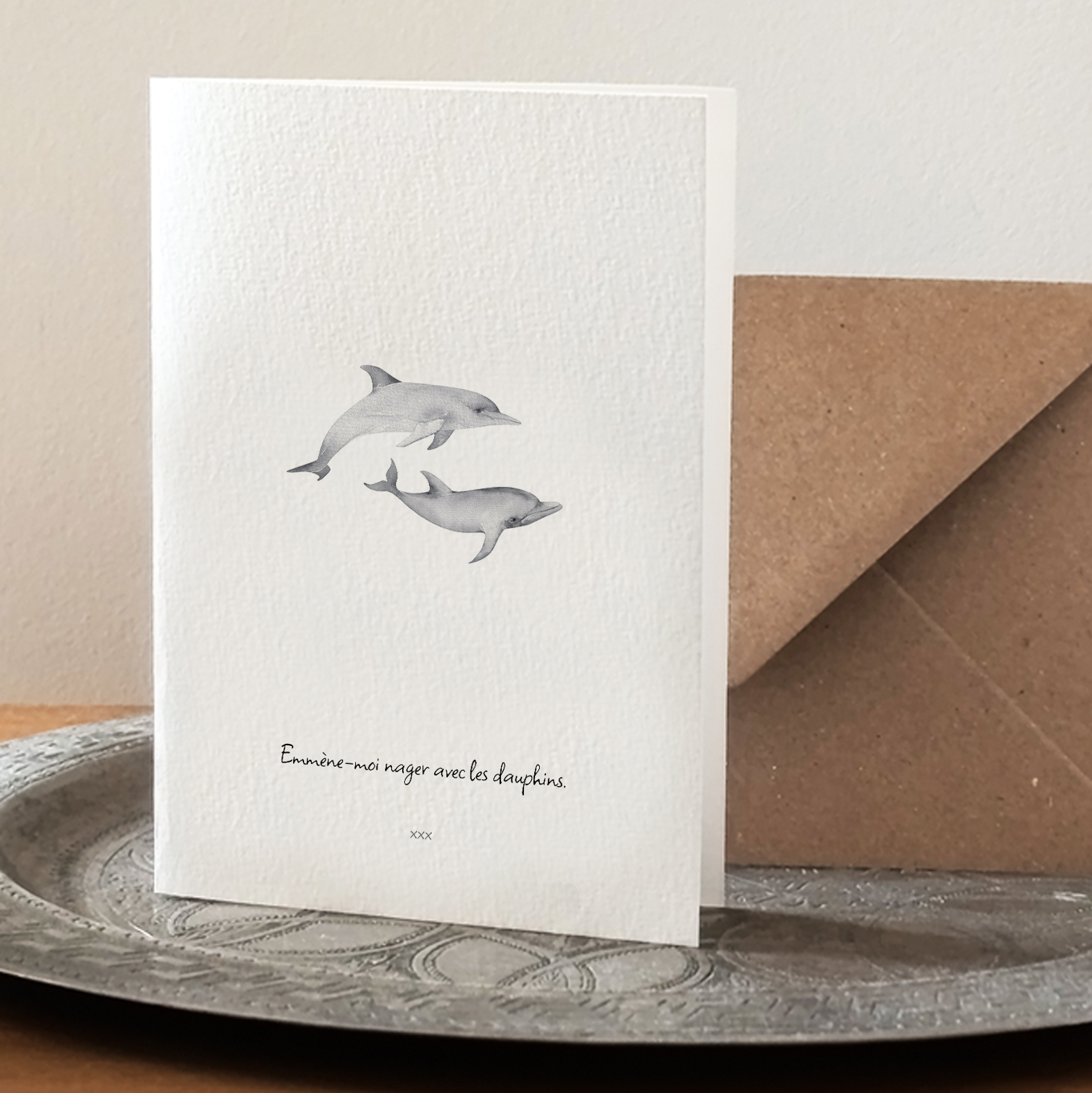 Carte Emmène moi nager avec les dauphins