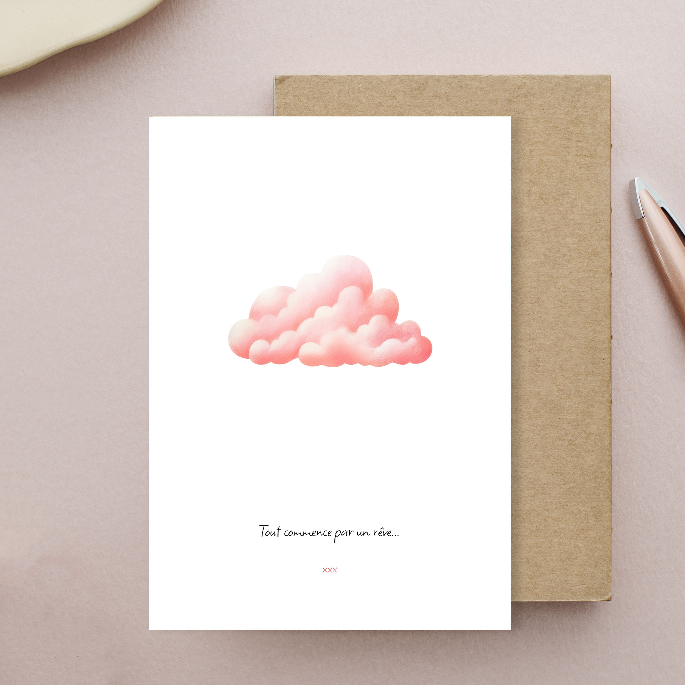 carte tout commence par une reve
