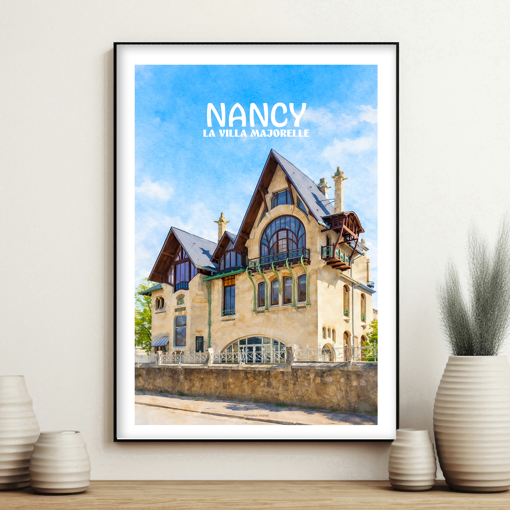 affiche Nancy La villa Majorelle