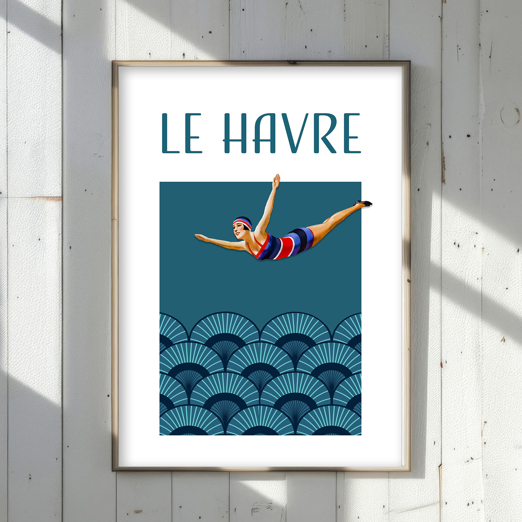 affiche Le Havre Plongeuse