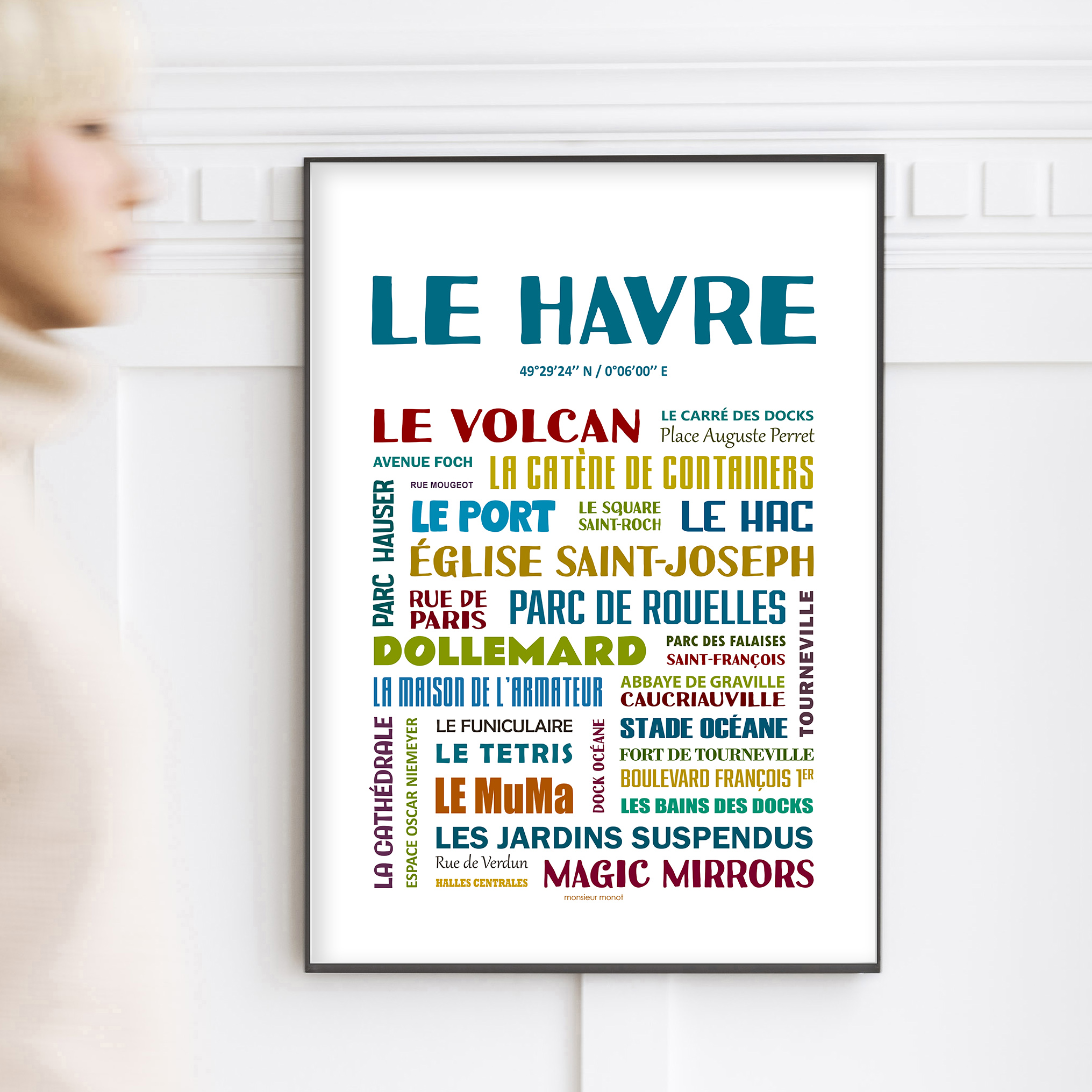 Affiche Le Havre quartiers
